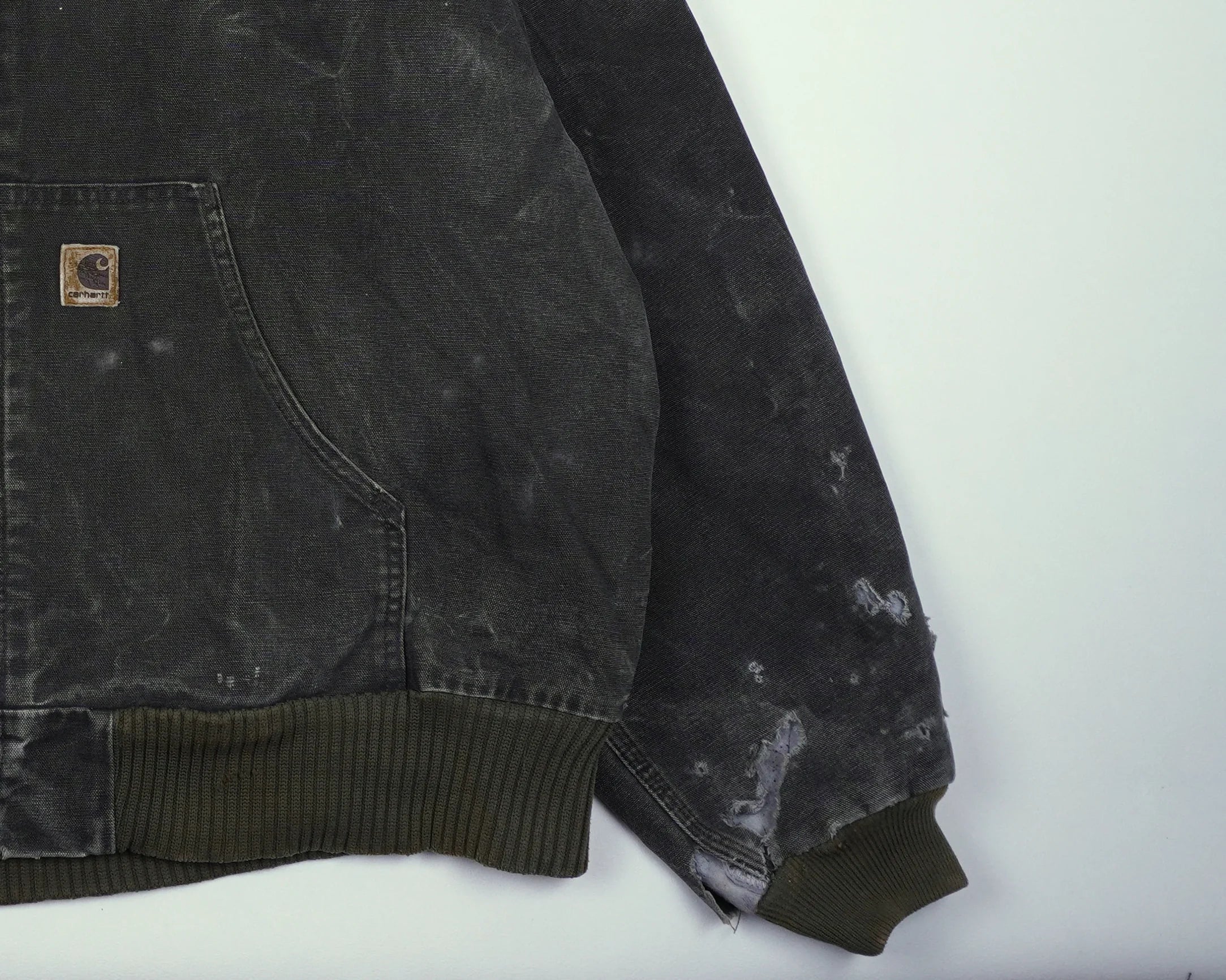 Carhartt Grey Hooded Work Jacket XXL Cotton