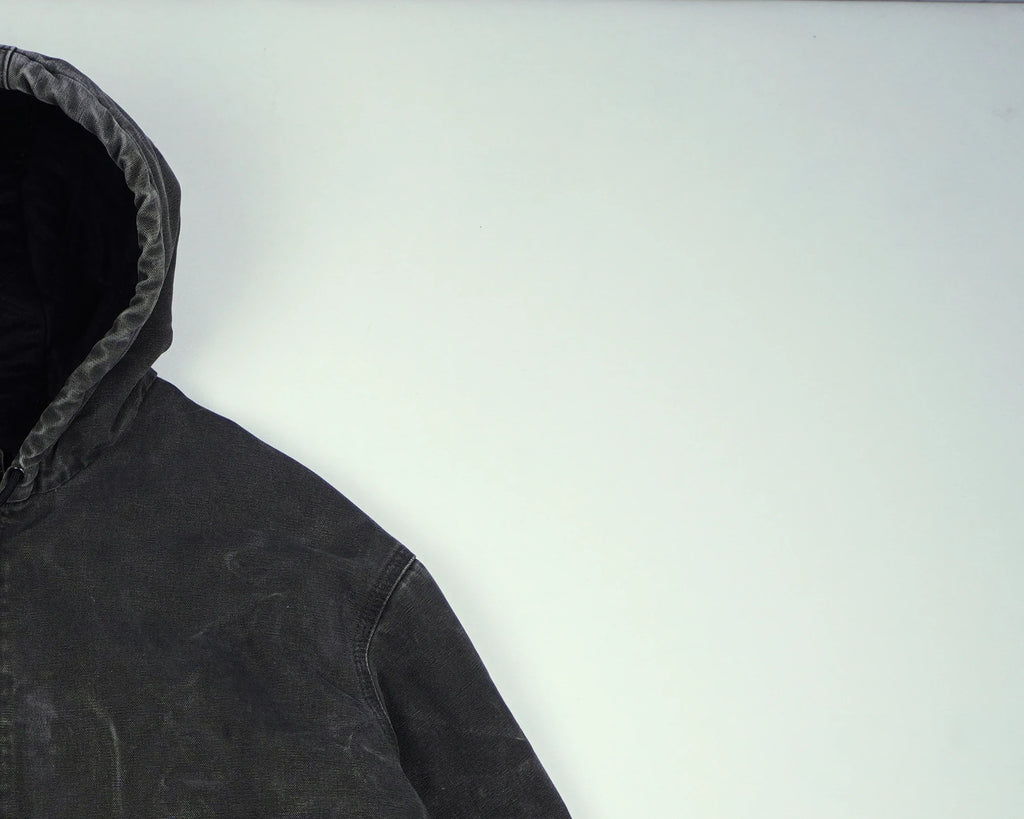 Carhartt Grey Hooded Work Jacket XXL Cotton