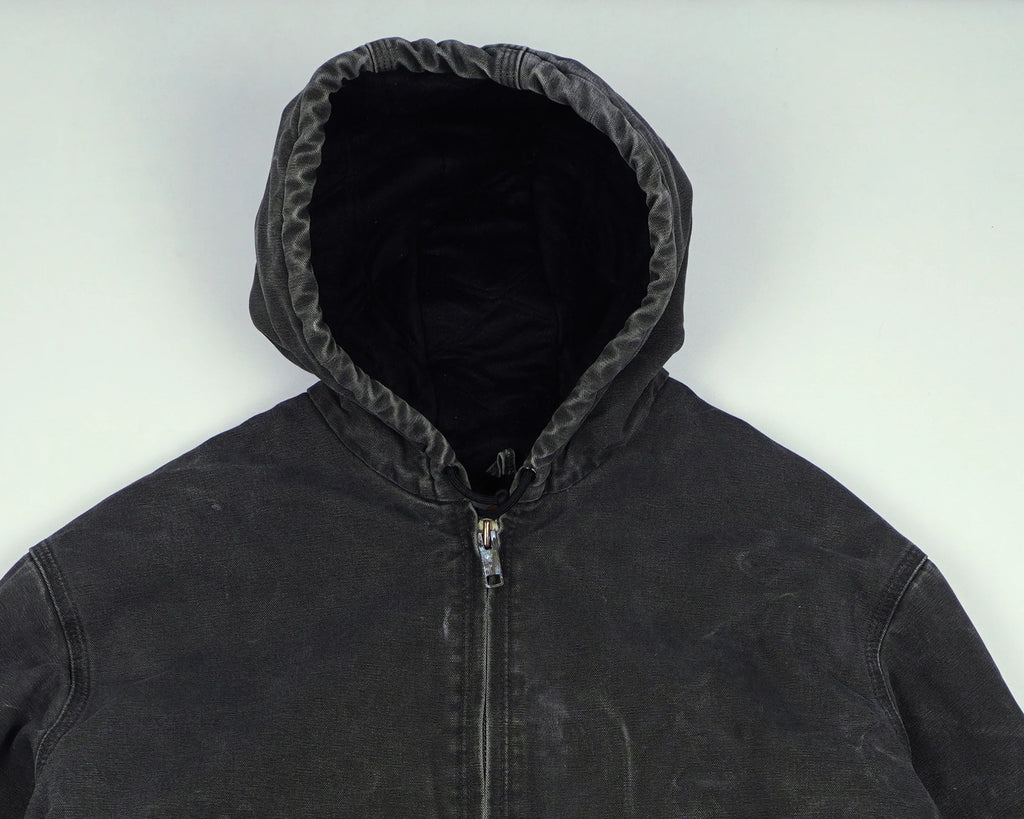 Carhartt Grey Hooded Work Jacket XXL Cotton