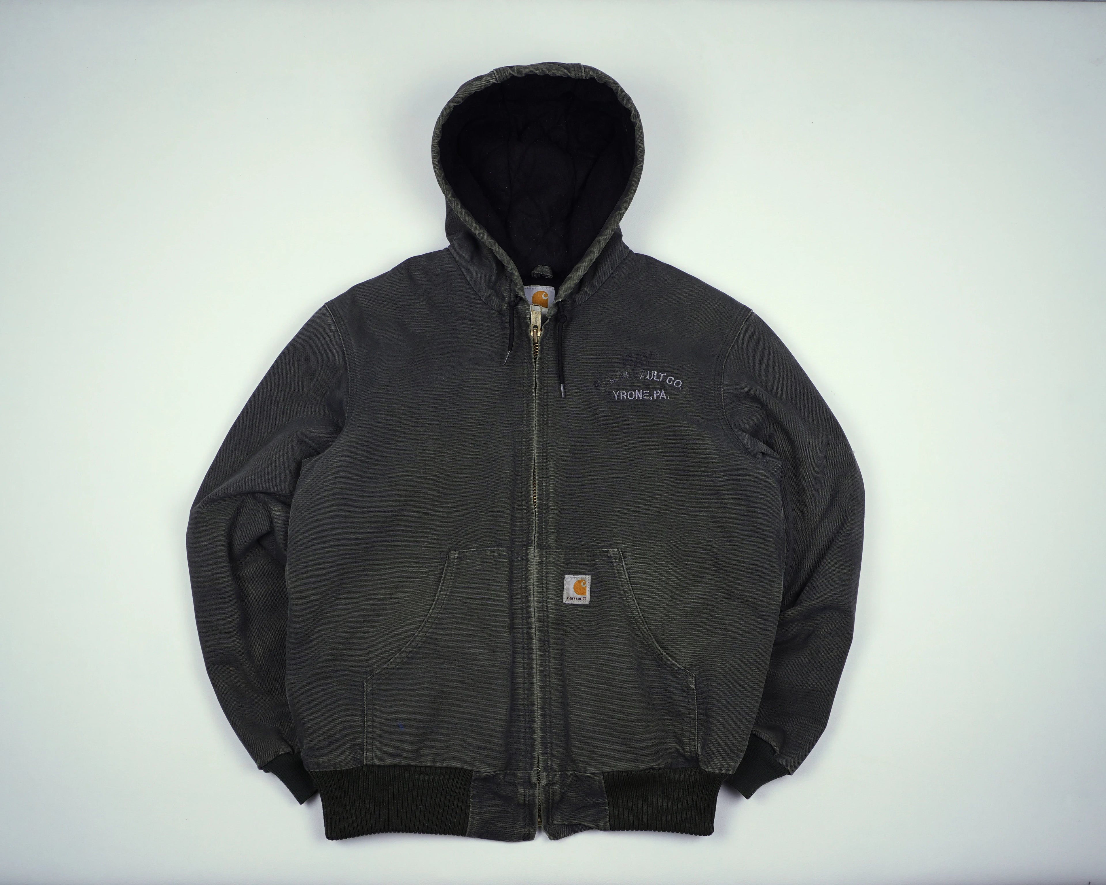 Carhartt Gray Active Jacket M Cotton
