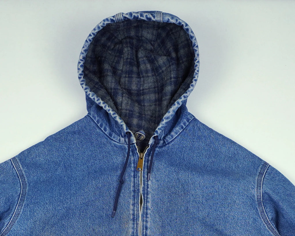 Carhartt Blue Active Jacket XXL Denim, Flannel