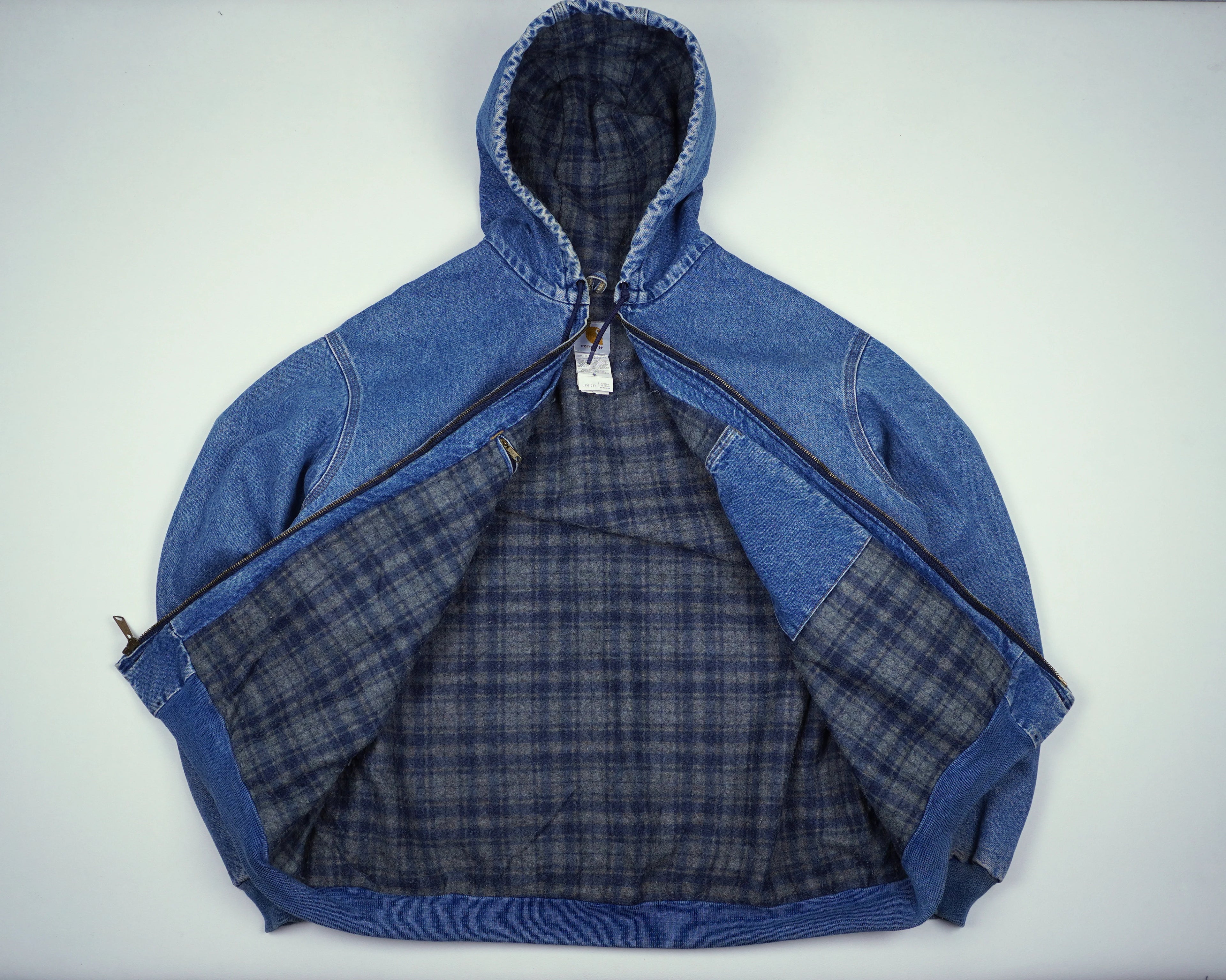 Carhartt Blue Active Jacket XXL Denim, Flannel