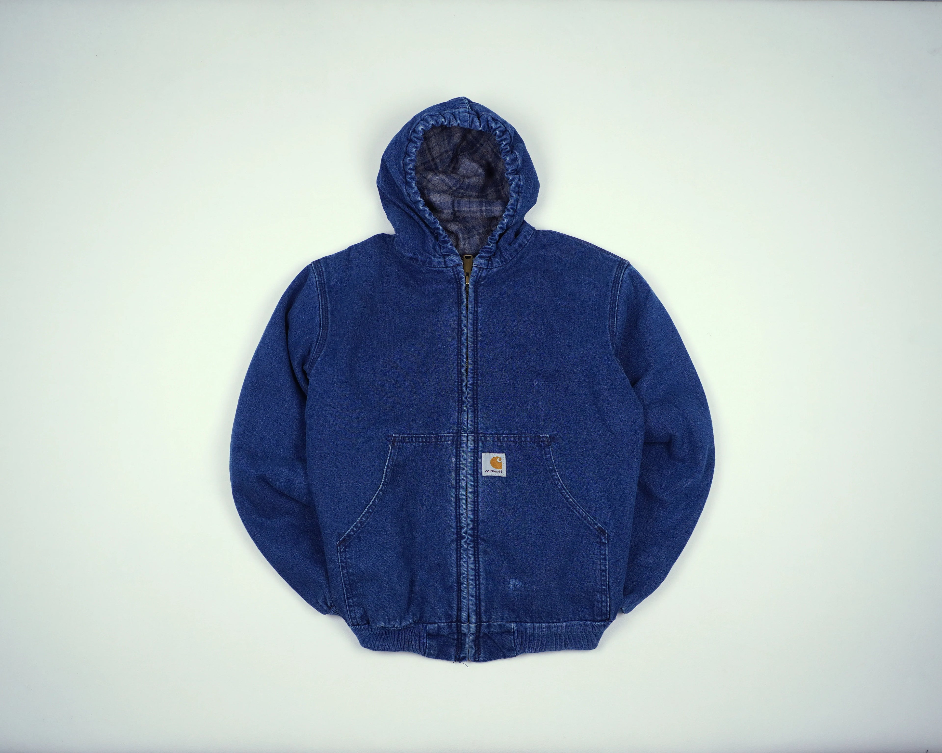 Carhartt Blue Active Jacket XS Denim, Flannel