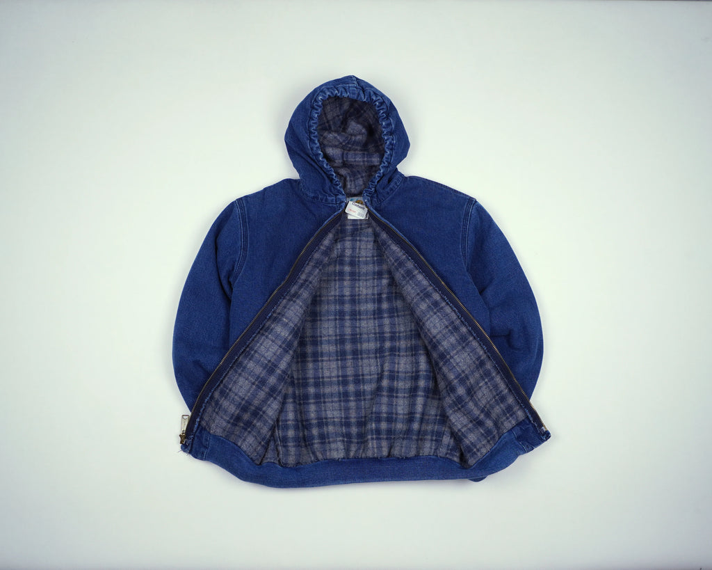 Carhartt Blue Active Jacket XS Denim, Flannel