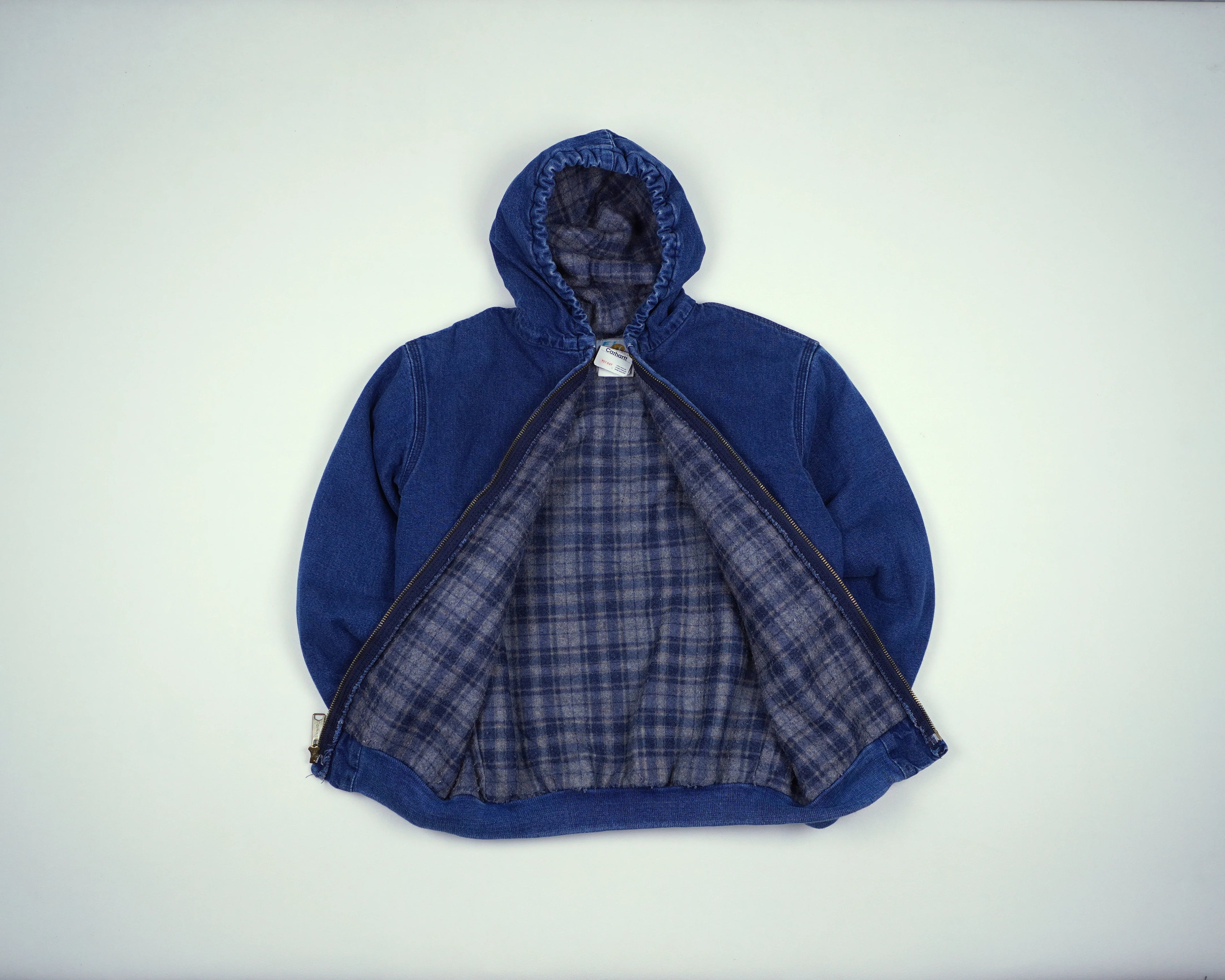 Carhartt Blue Active Jacket XS Denim, Flannel