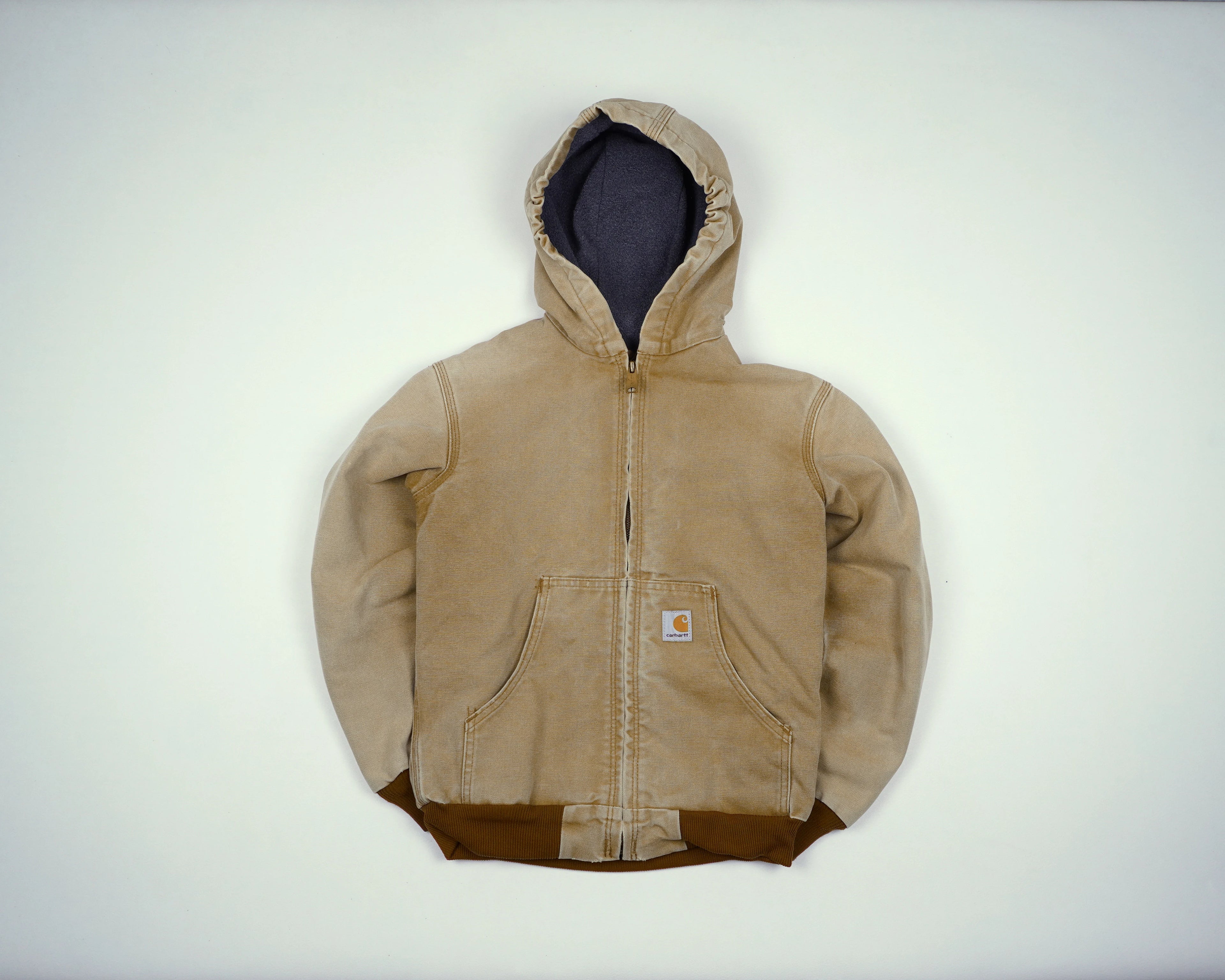 Carhartt Beige Active Jacket XS Canvas, Fleece