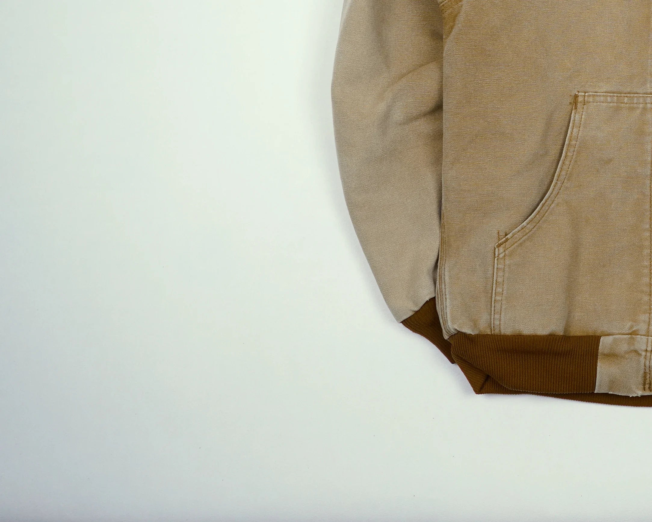 Carhartt Beige Active Jacket XS Canvas, Fleece