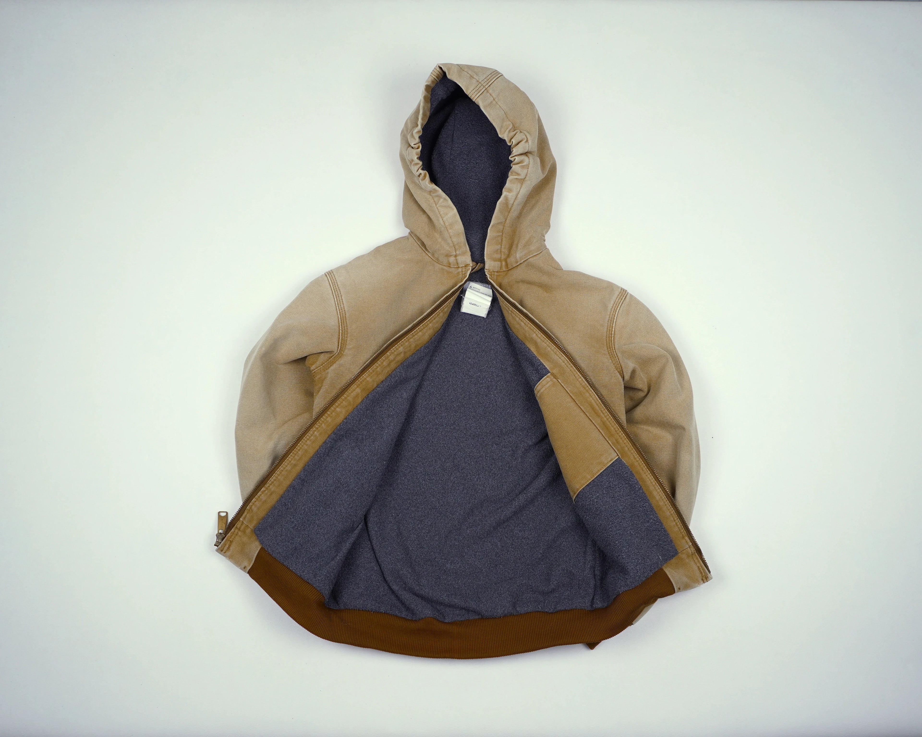 Carhartt Beige Active Jacket XS Canvas, Fleece