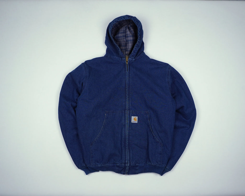 Carhartt Blue Active Jacket M Denim, Flannel