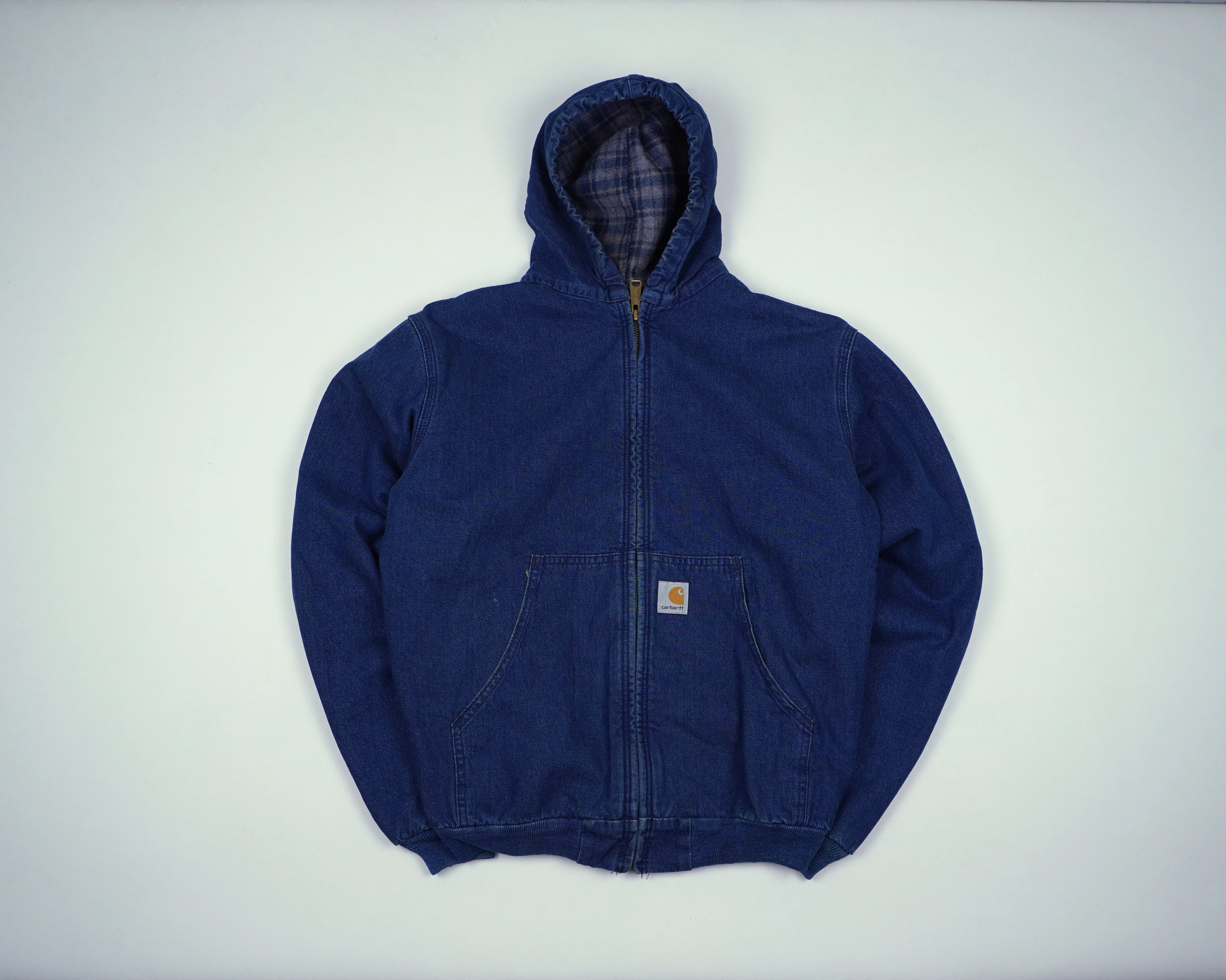 Carhartt Blue Active Jacket M Denim, Flannel