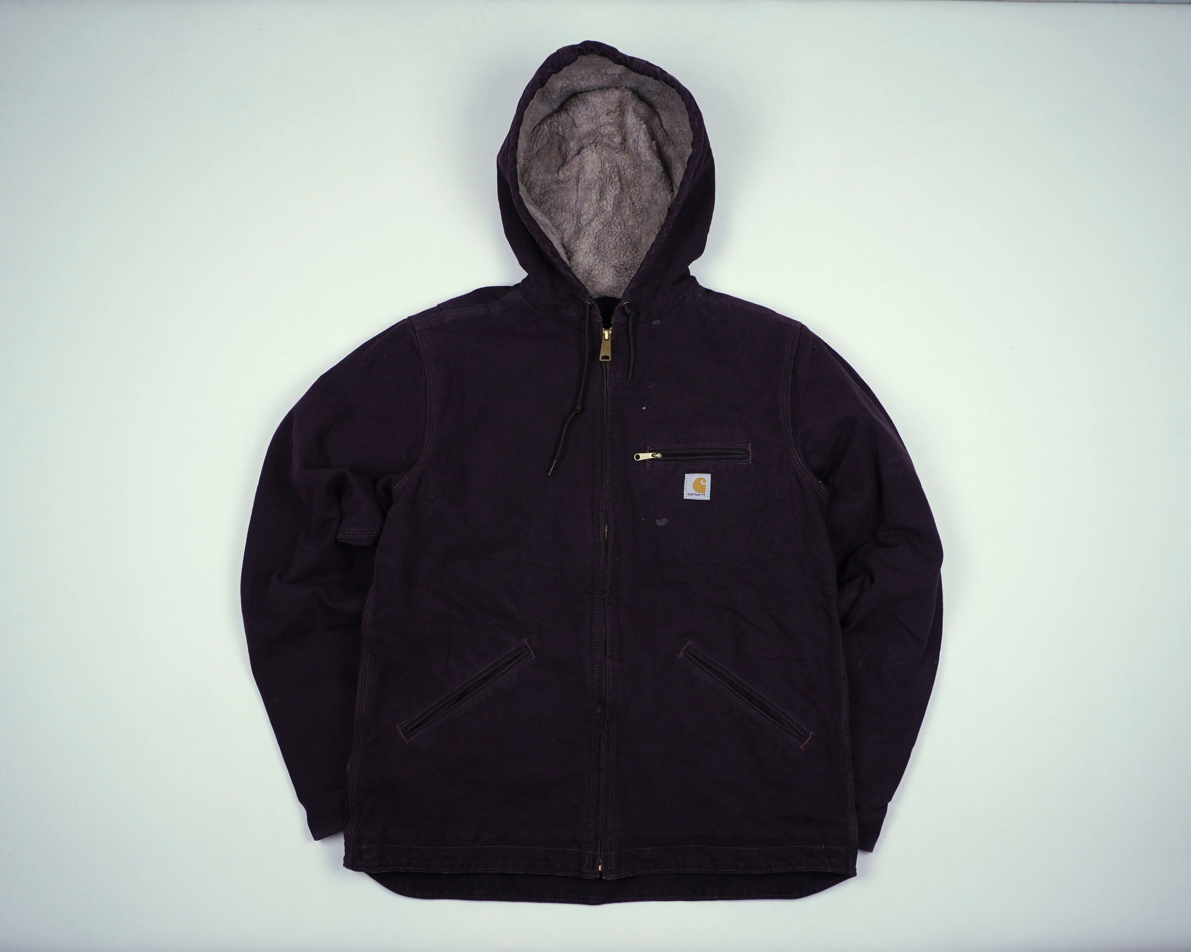 Carhartt Black Active Jacket S Canvas, Sherpa
