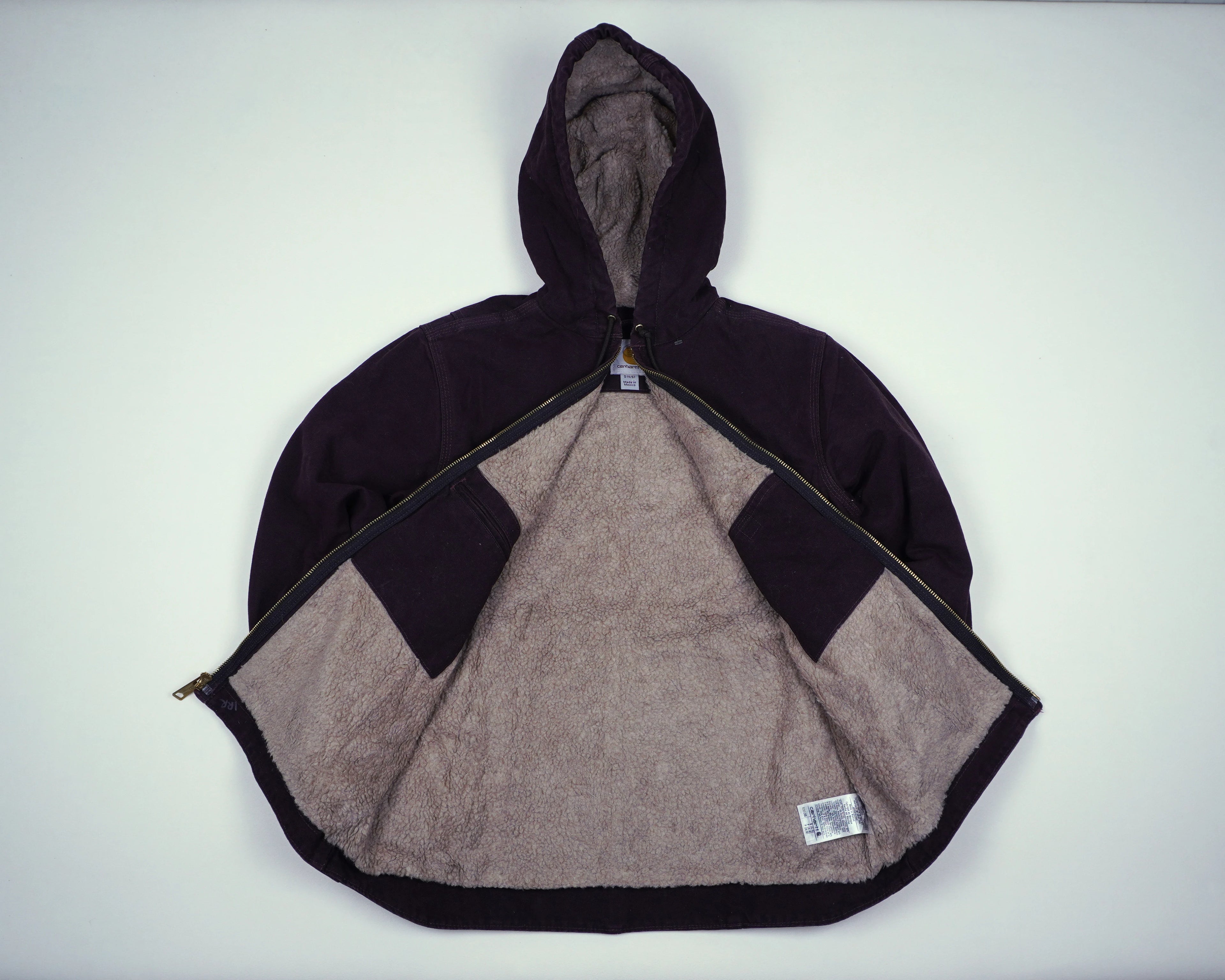 Carhartt Black Active Jacket S Canvas, Sherpa