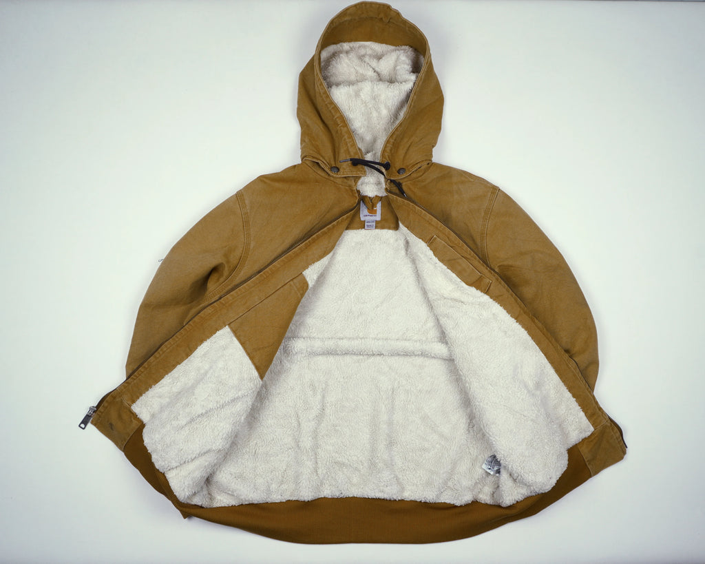 Carhartt Brown Active Jacket XXL Canvas, Sherpa