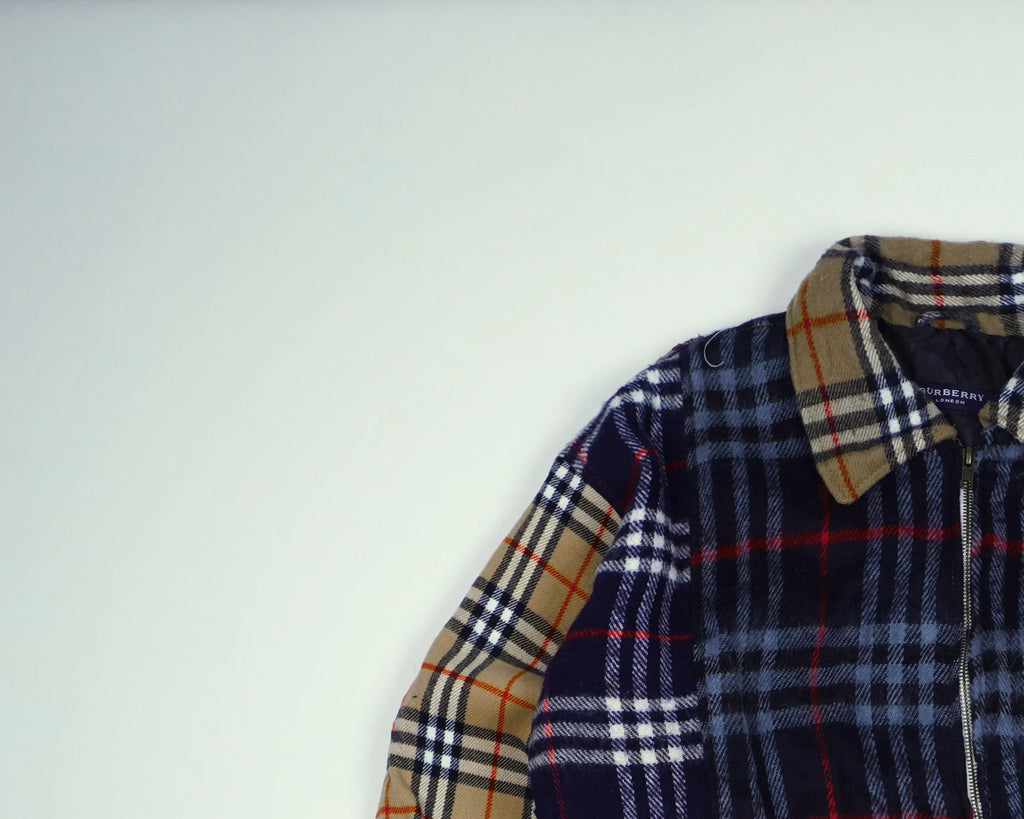 Burberry Brown Bomber Jacket S Wool, Polyester