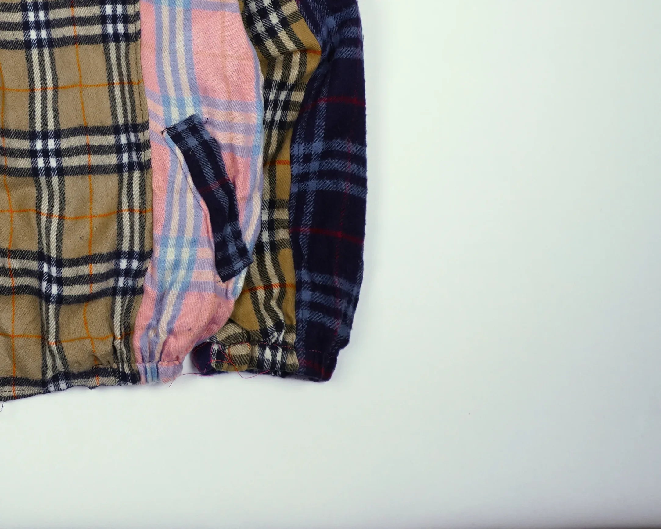 Reworked Burberry Brown Bomber Jacket M Wool, Polyester