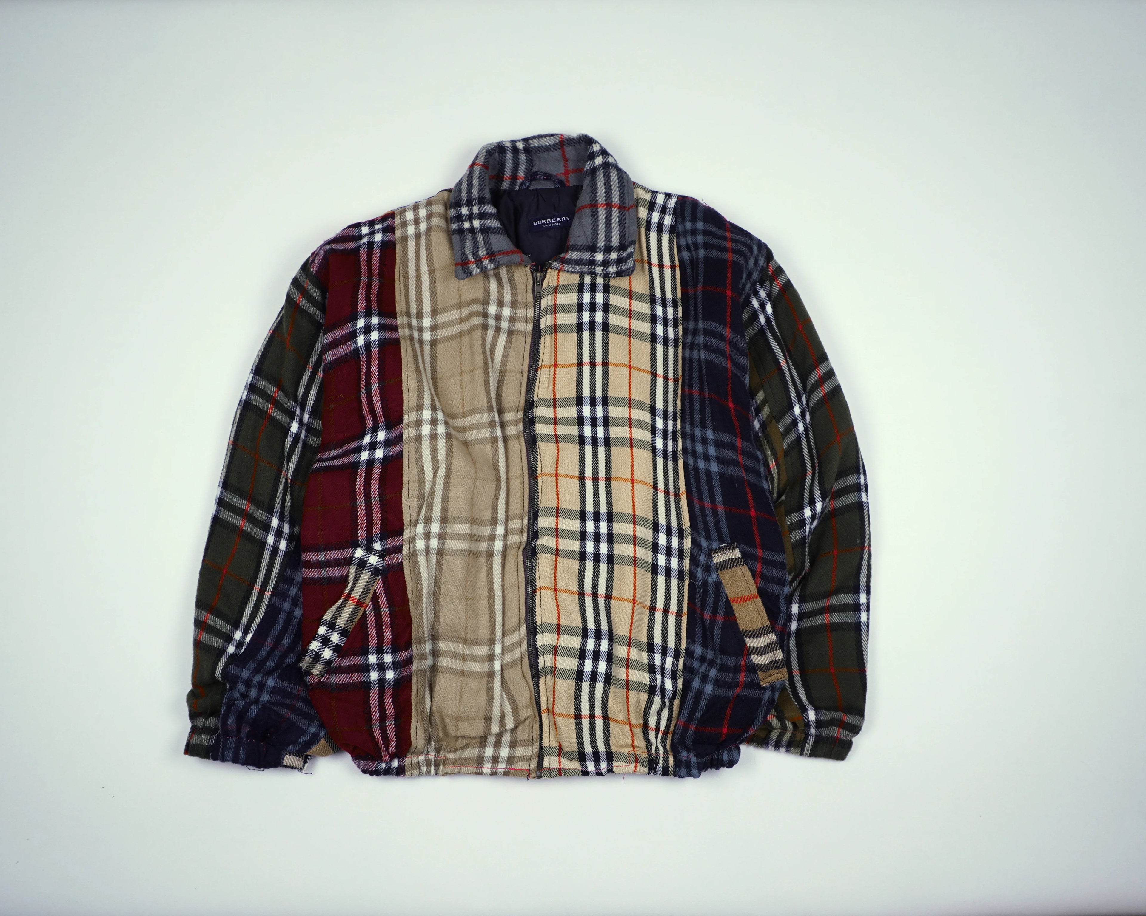 Burberry Brown Bomber Jacket M Wool, Polyester