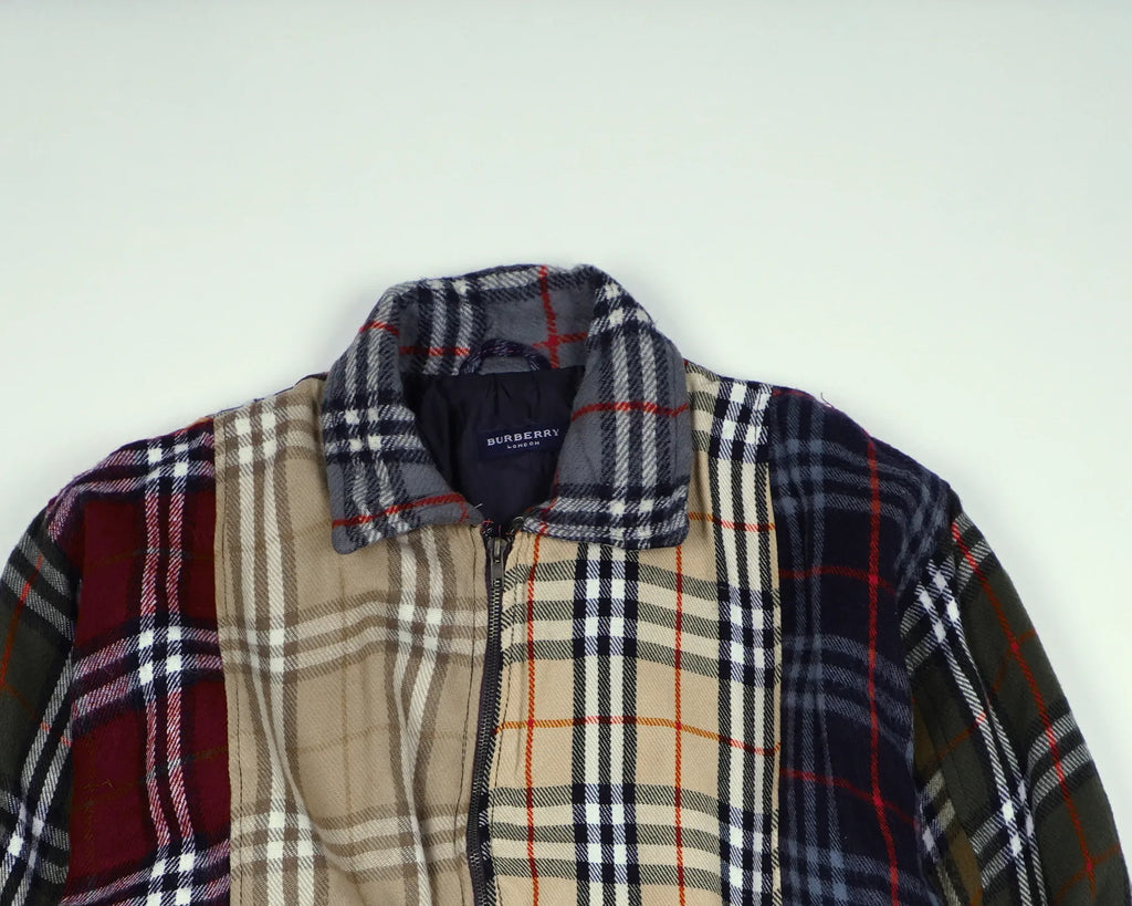 Burberry Brown Bomber Jacket M Wool, Polyester