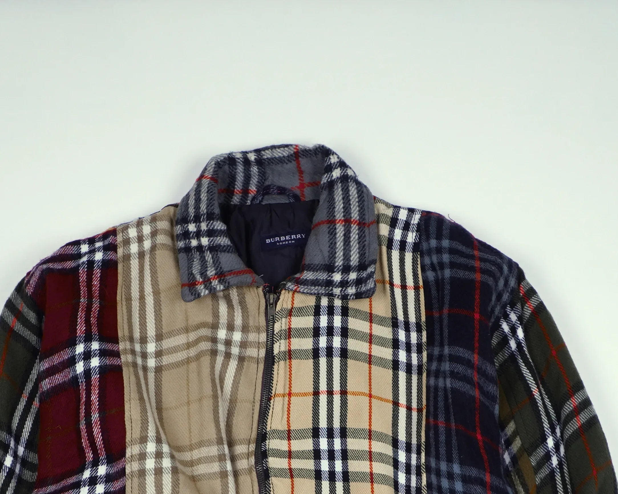 Burberry Brown Bomber Jacket M Wool, Polyester