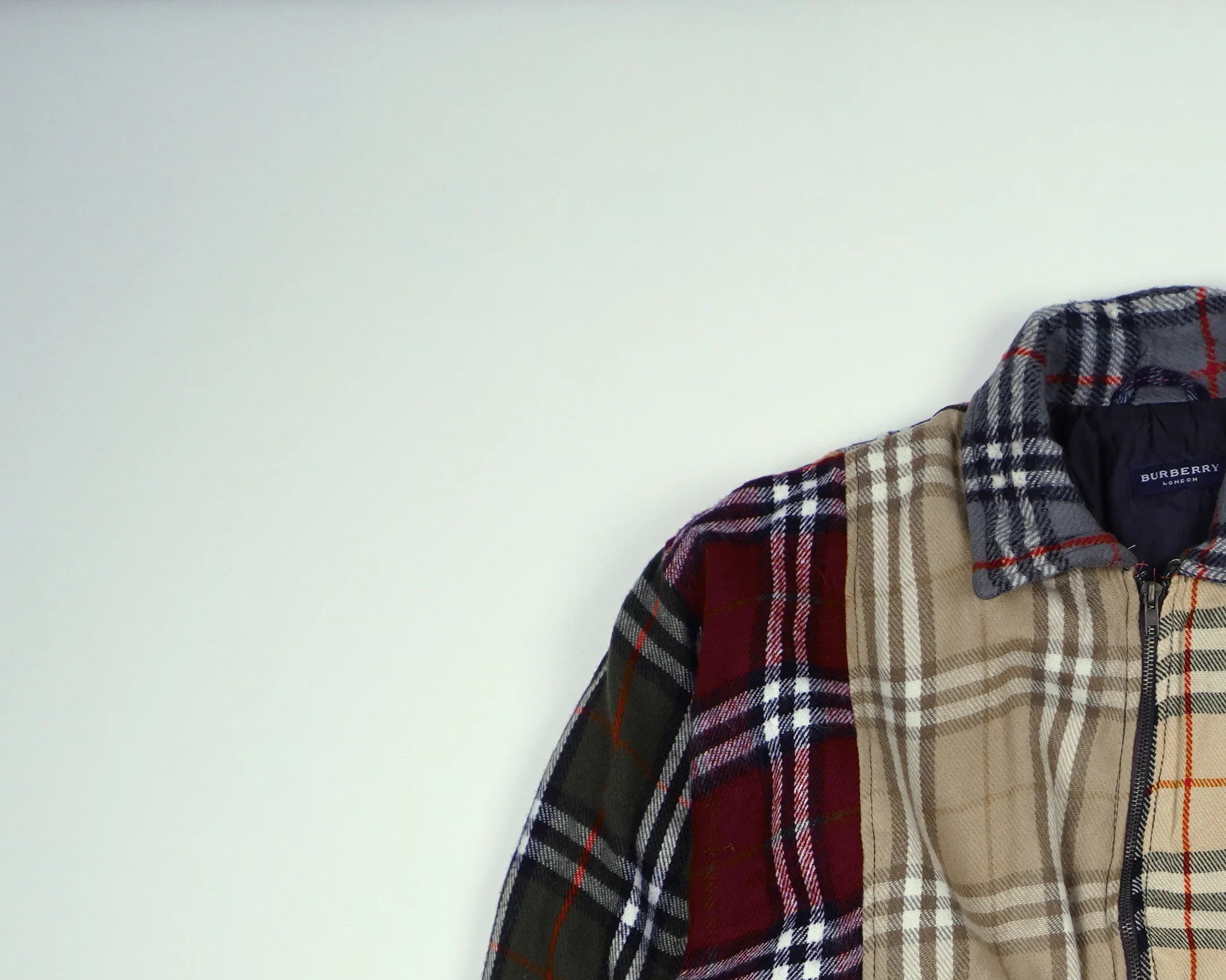 Burberry Brown Bomber Jacket M Wool, Polyester