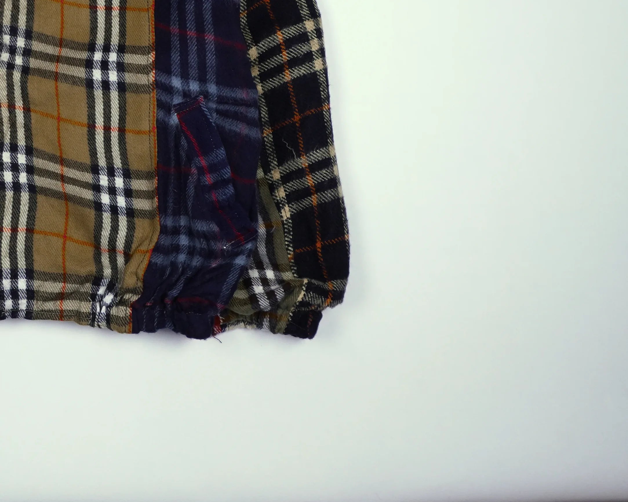 Reworked Burberry Navy Bomber Jacket S Wool, Polyester