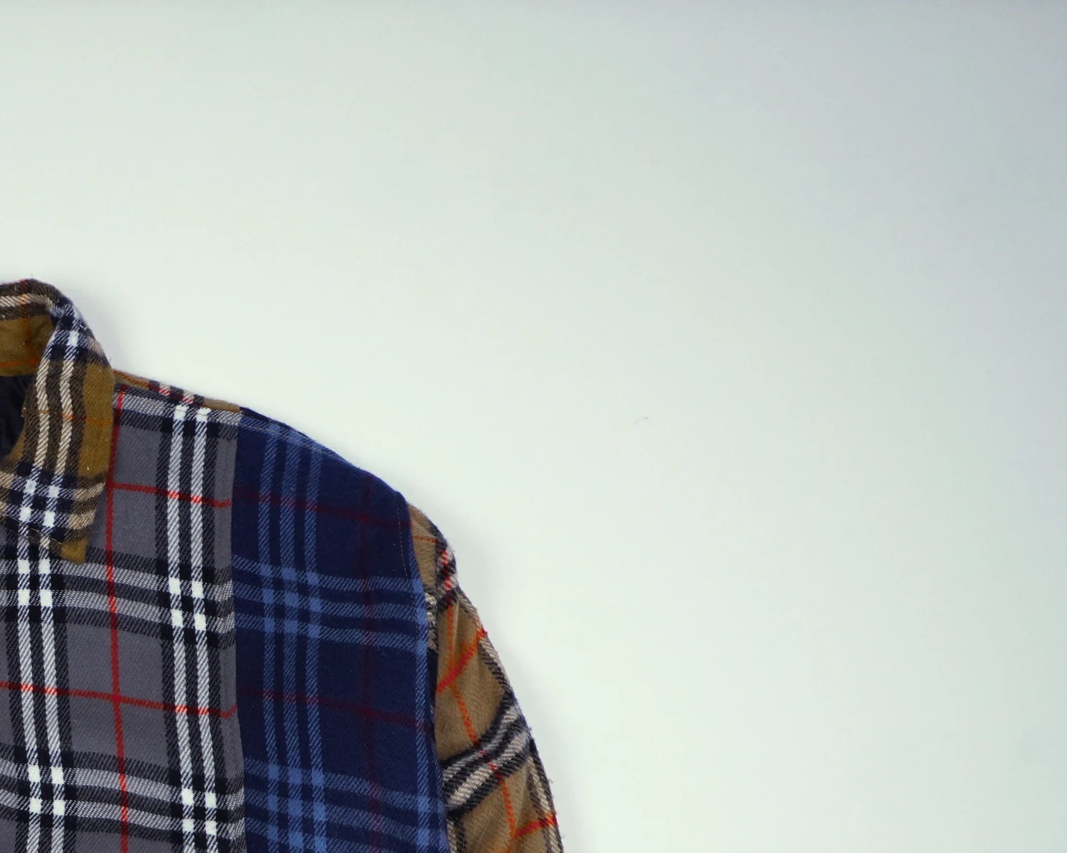 Reworked Burberry Brown Bomber Jacket M Wool, Polyester