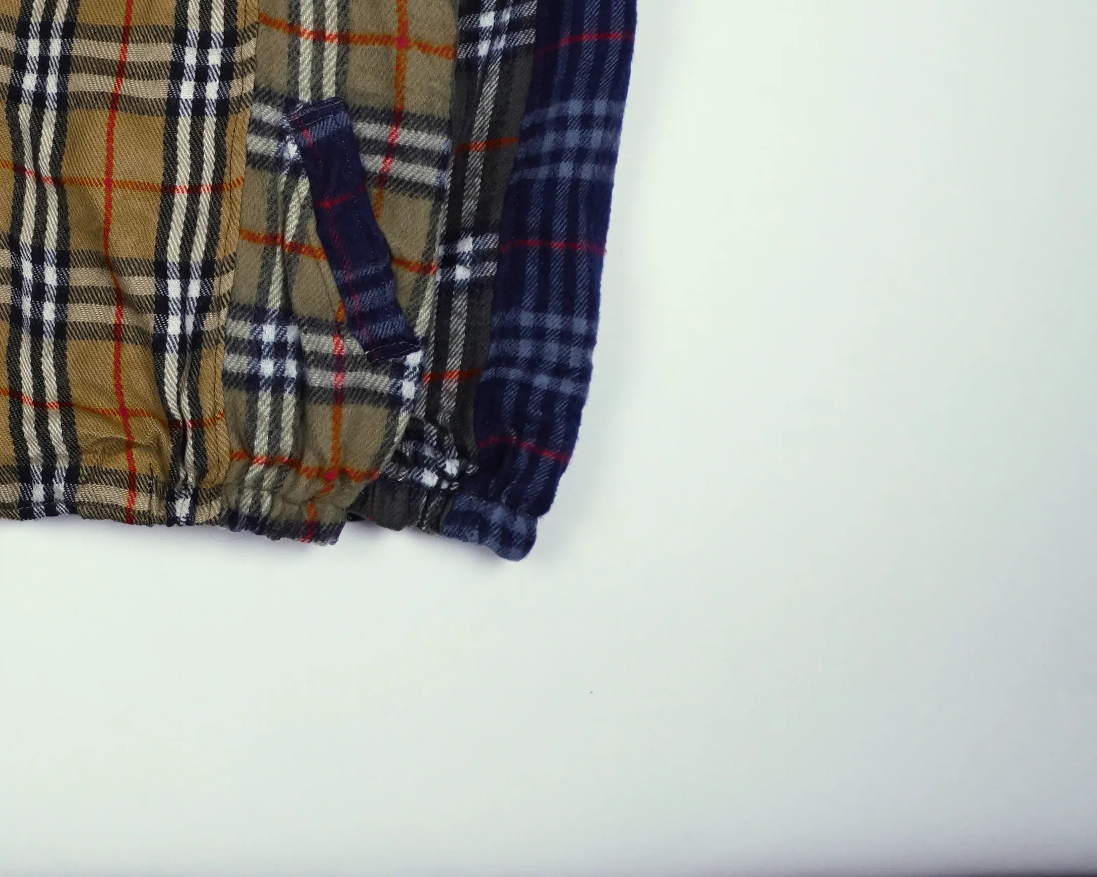 Reworked Burberry Brown Bomber Jacket M Wool, Polyester