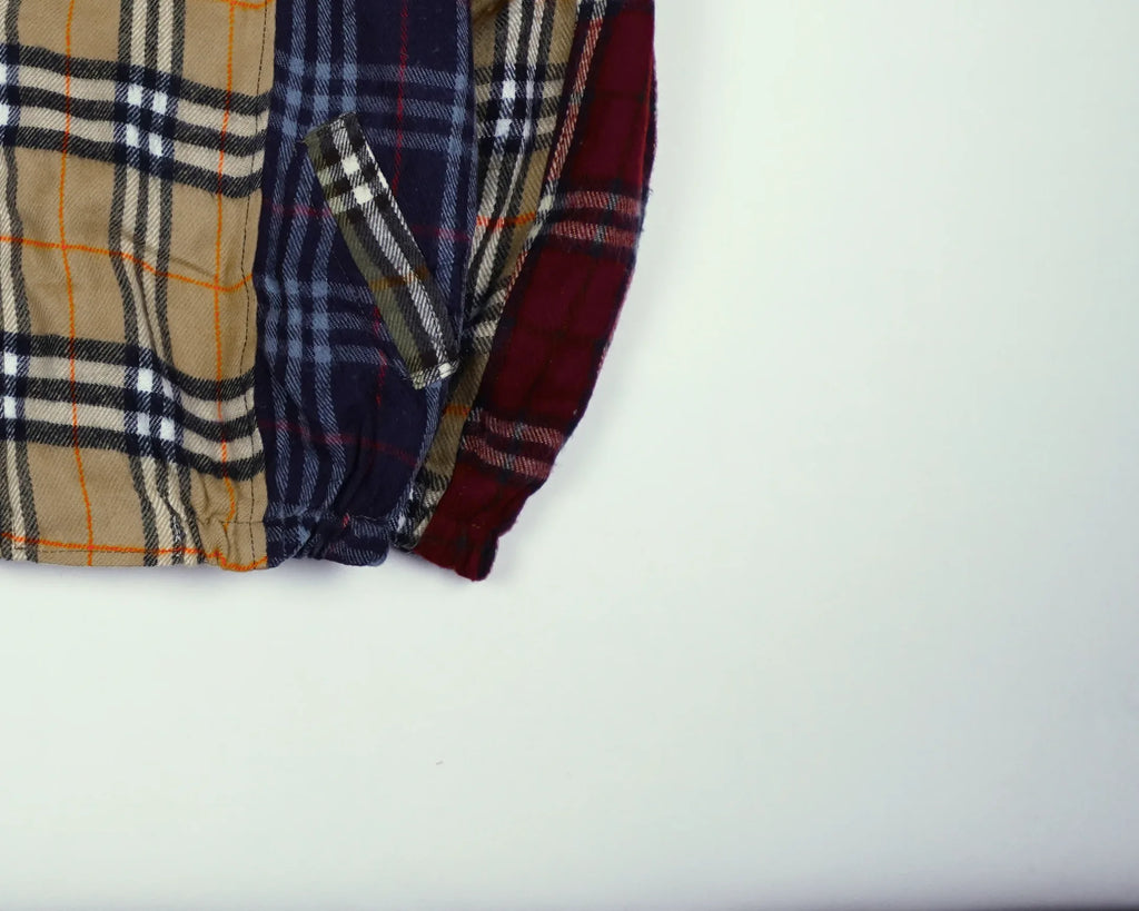 Reworked Burberry Beige Bomber Jacket S Wool, Polyester