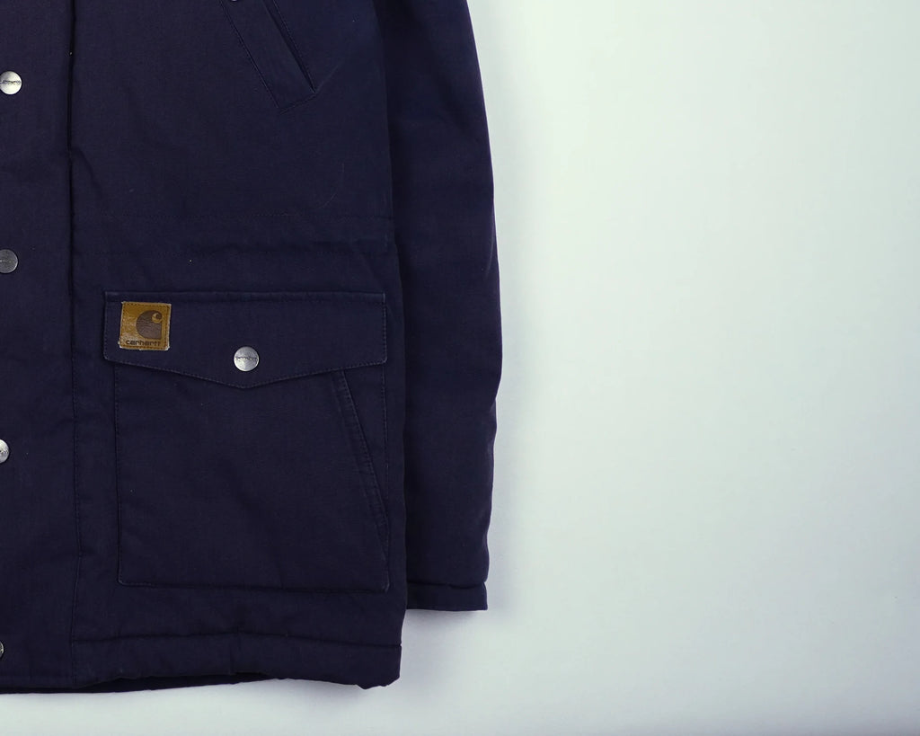 Carhartt Navy Parka Jacket M Cotton, Polyester