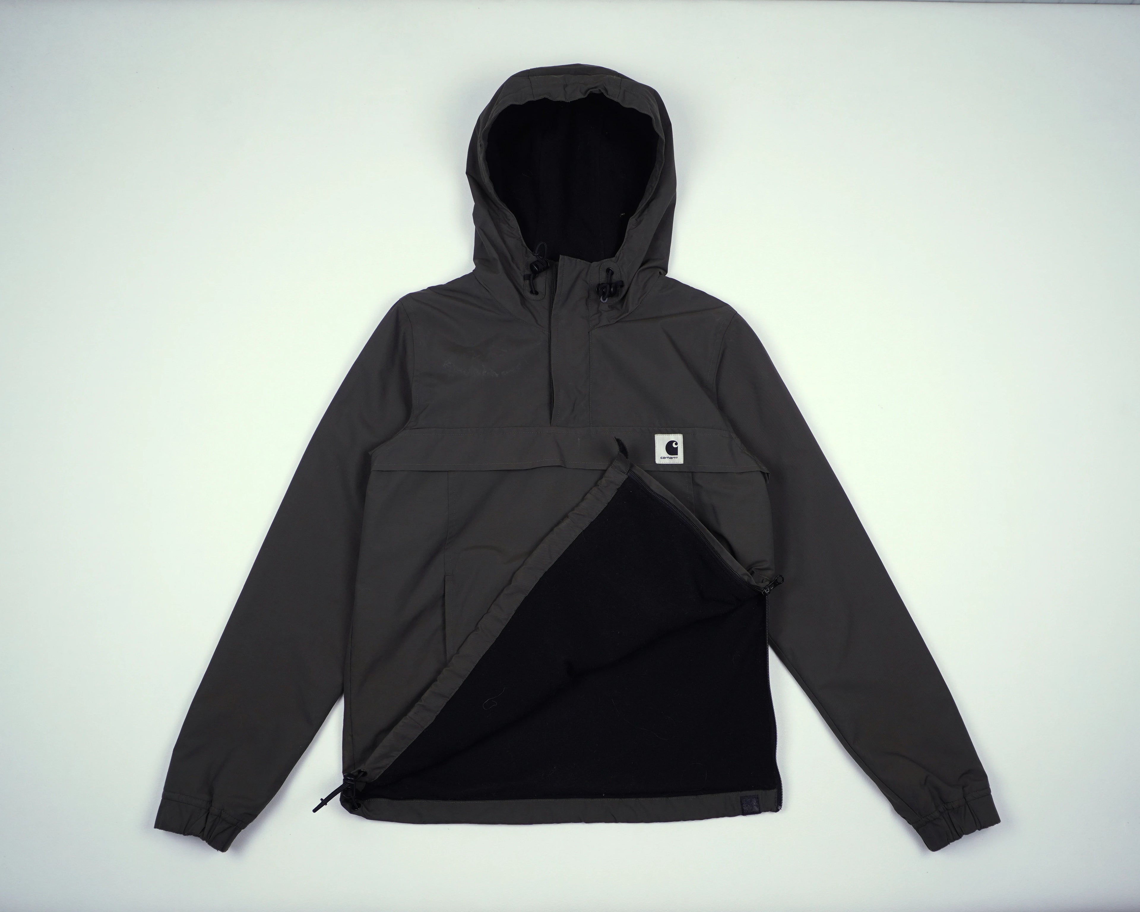 Carhartt Gray Anorak Jacket XS Polyester, Fleece