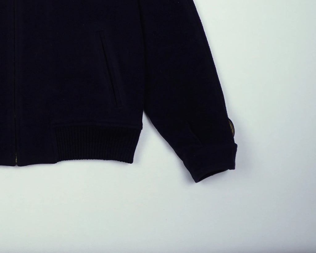 Burberry Navy Bomber Jacket M Wool