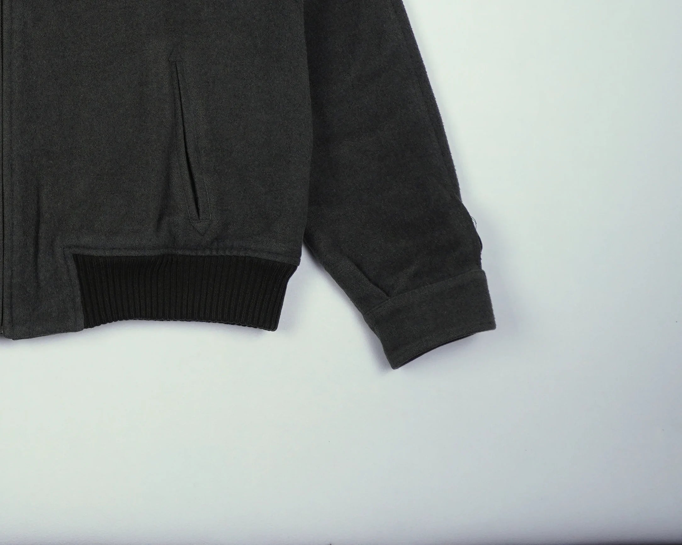 Burberry Green Bomber Jacket S Wool