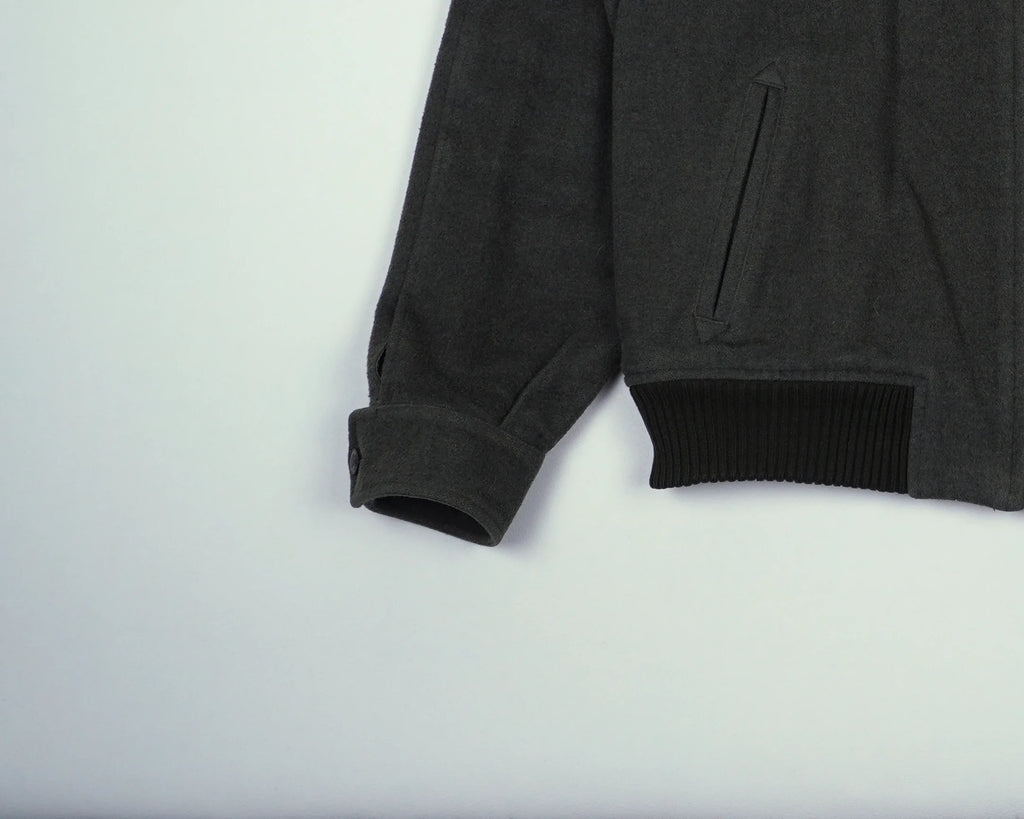 Burberry Green Bomber Jacket S Wool