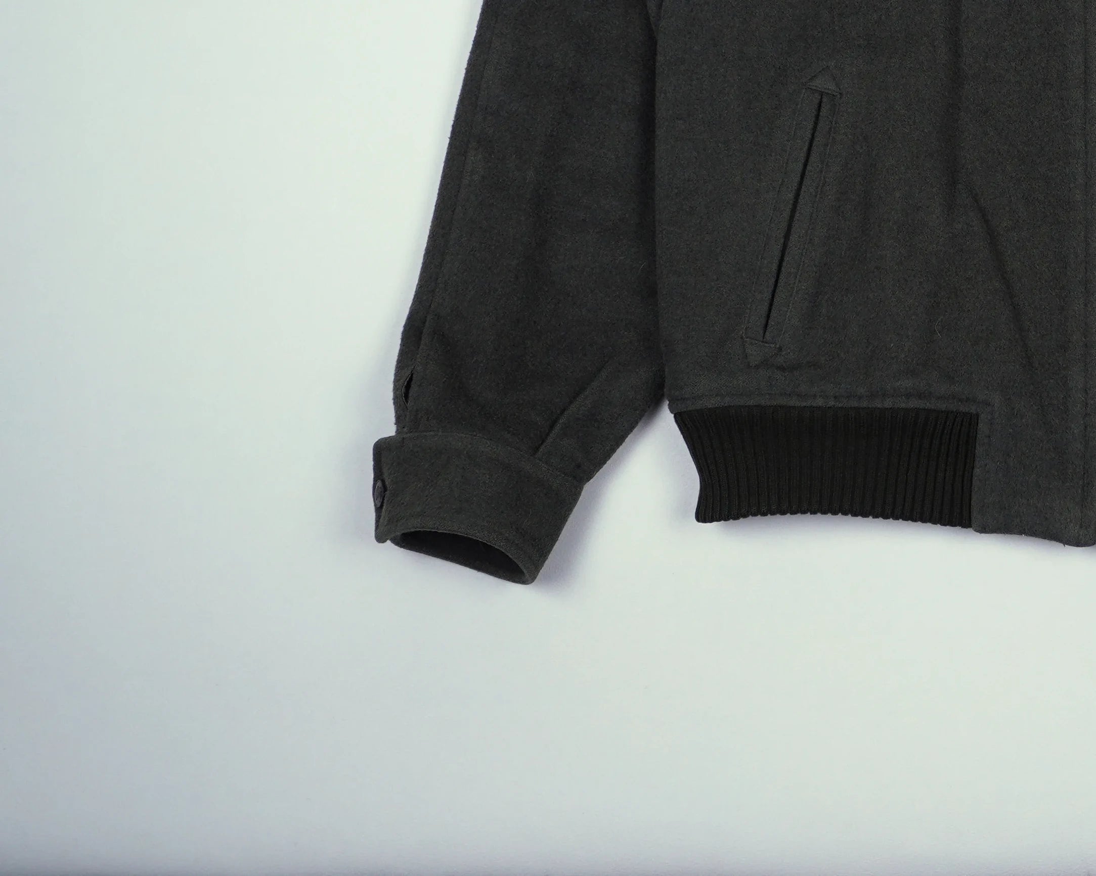 Burberry Green Bomber Jacket S Wool