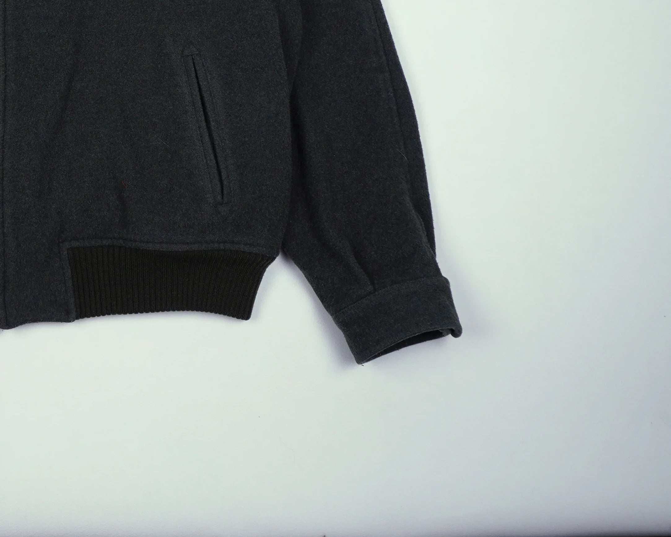 Burberry Green Bomber Jacket L Wool