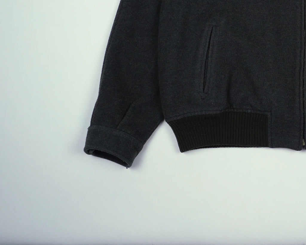 Burberry Green Bomber Jacket L Wool