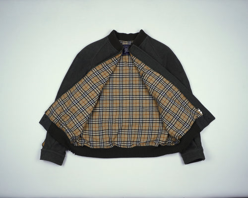 Burberry Green Bomber Jacket M Wool