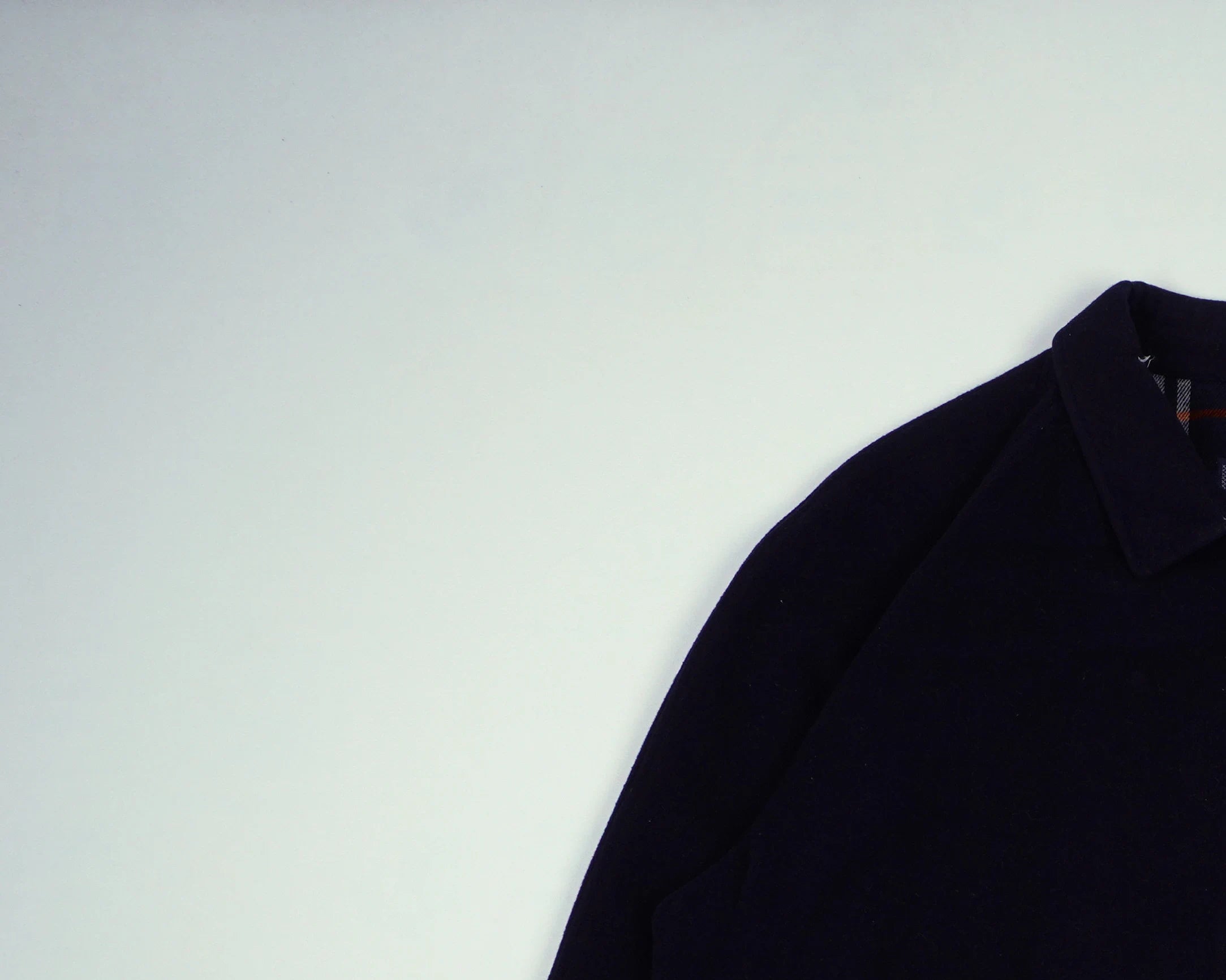 Burberry Navy Harrington Jacket L Wool