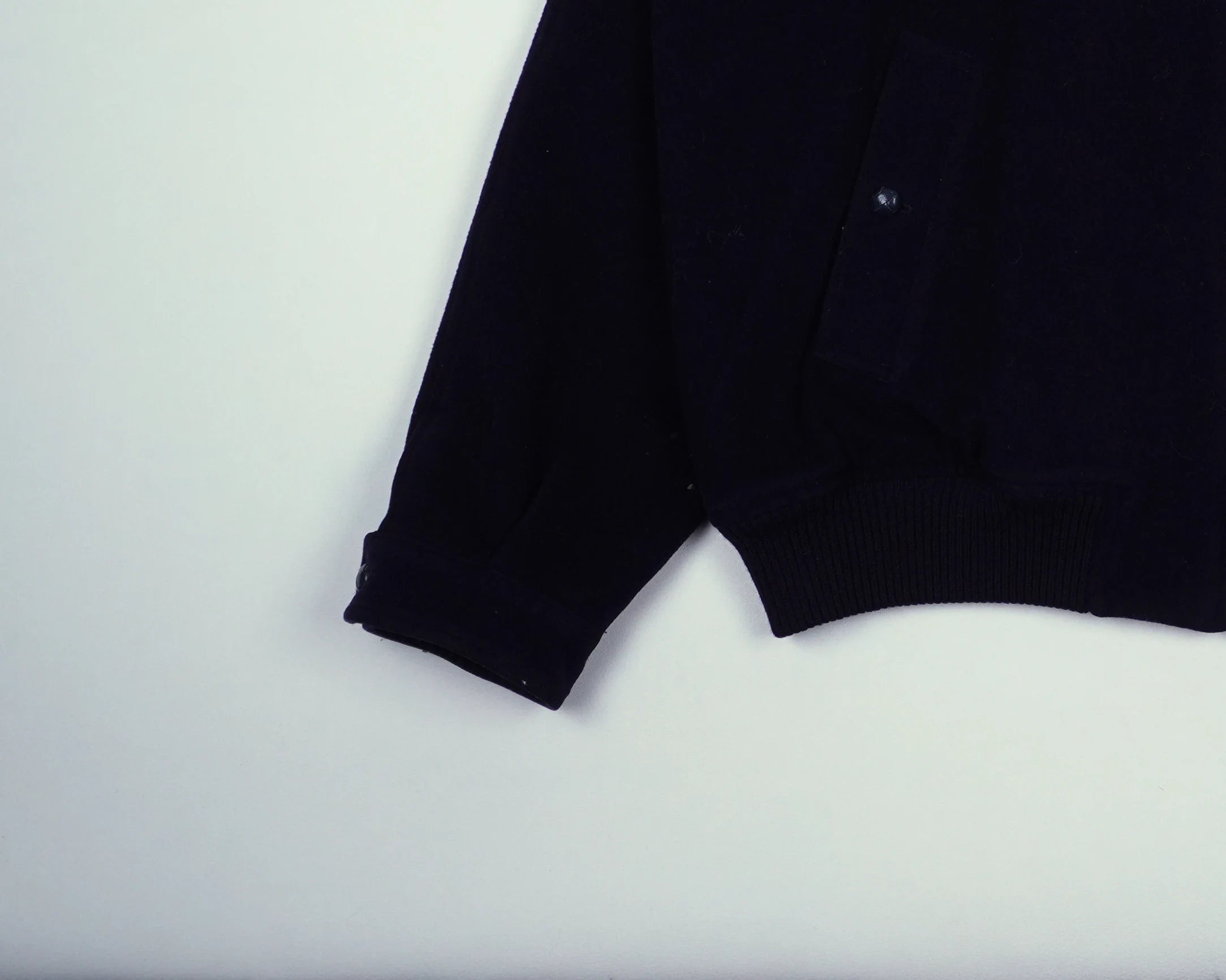 Burberry Navy Harrington Jacket L Wool