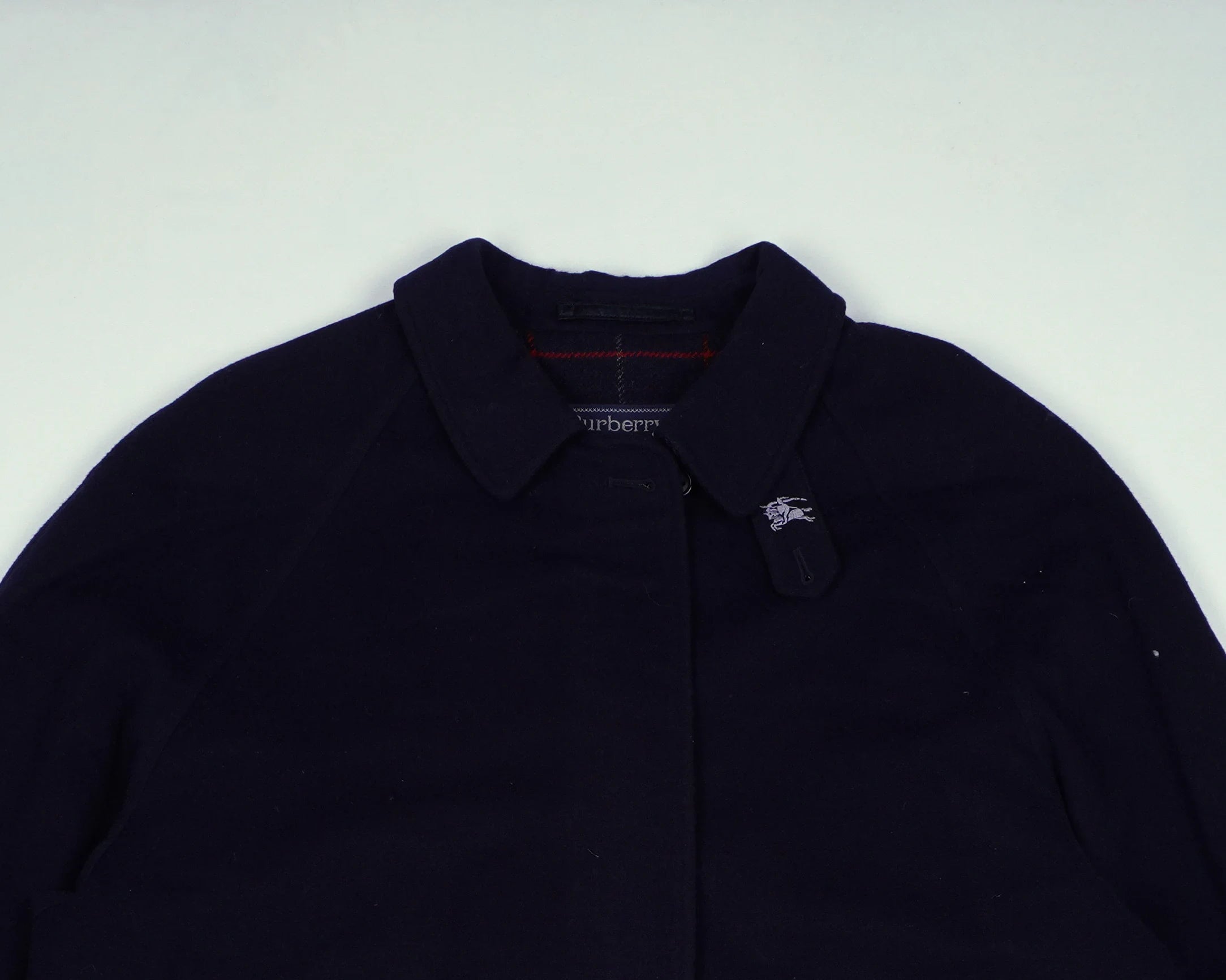 Burberry Navy Harrington Jacket L Wool