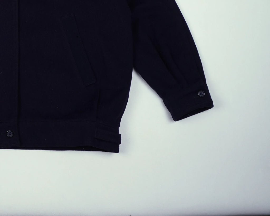 Burberry Navy Harrington Jacket L Wool