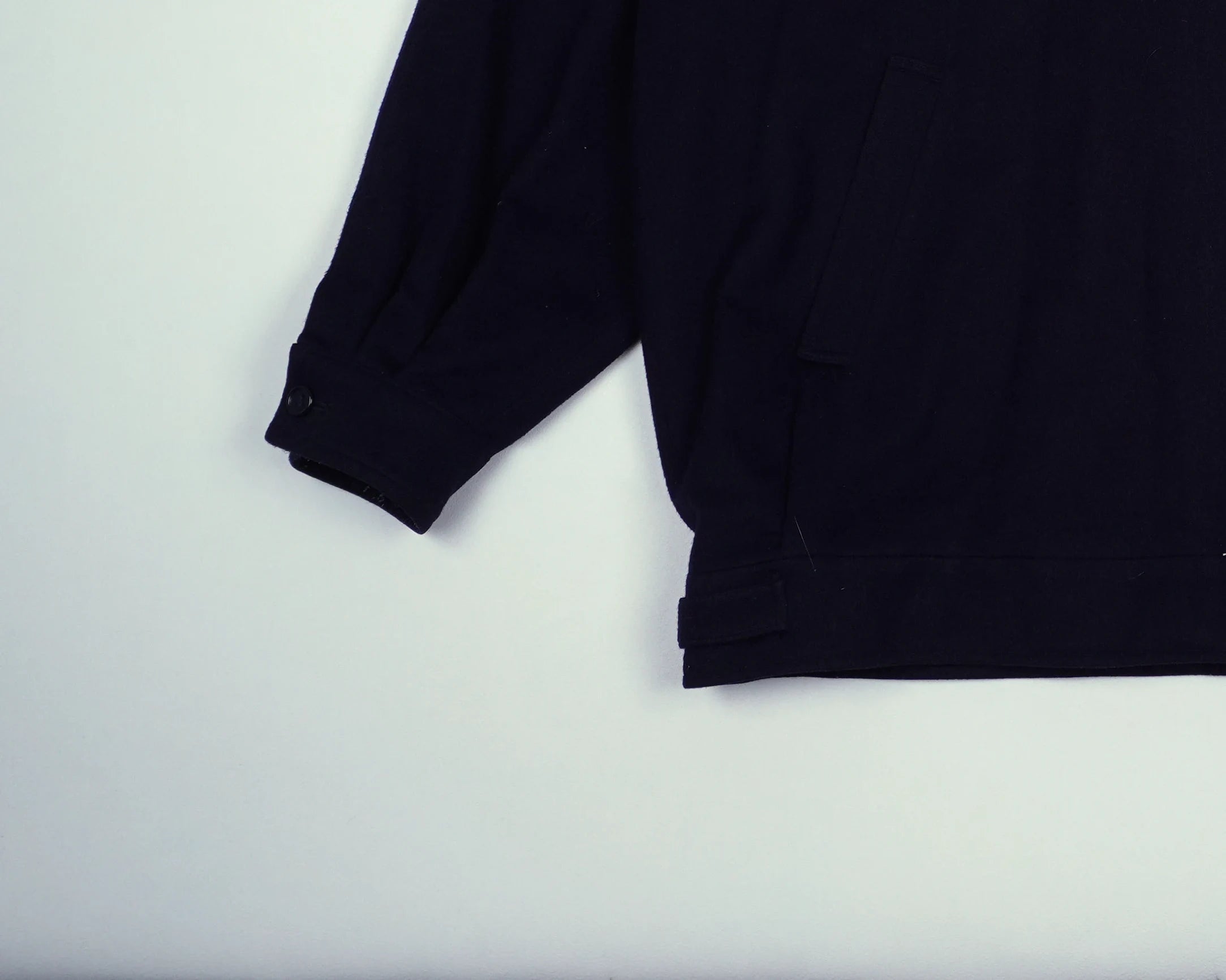 Burberry Navy Harrington Jacket L Wool