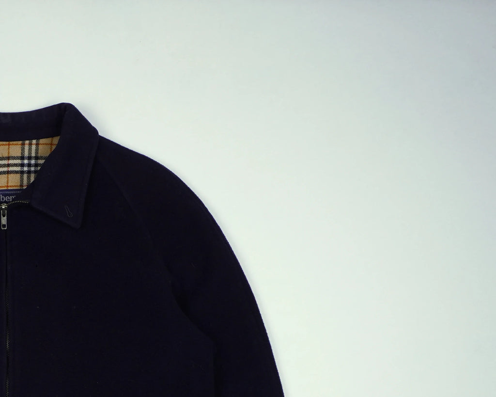 Burberry Navy Harrington Jacket M