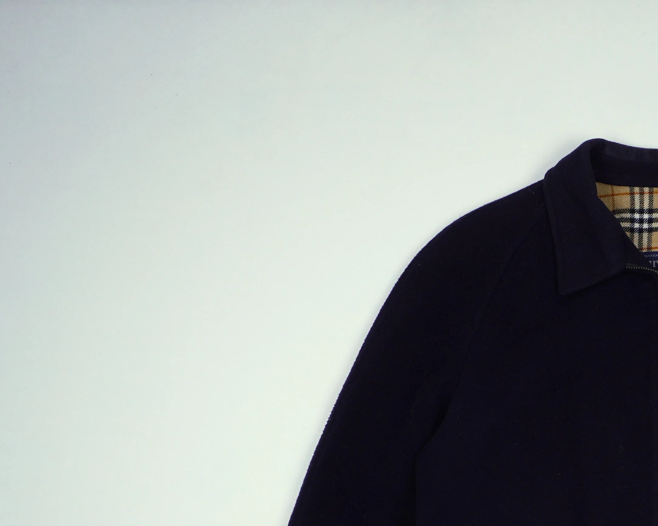 Burberry Navy Harrington Jacket M