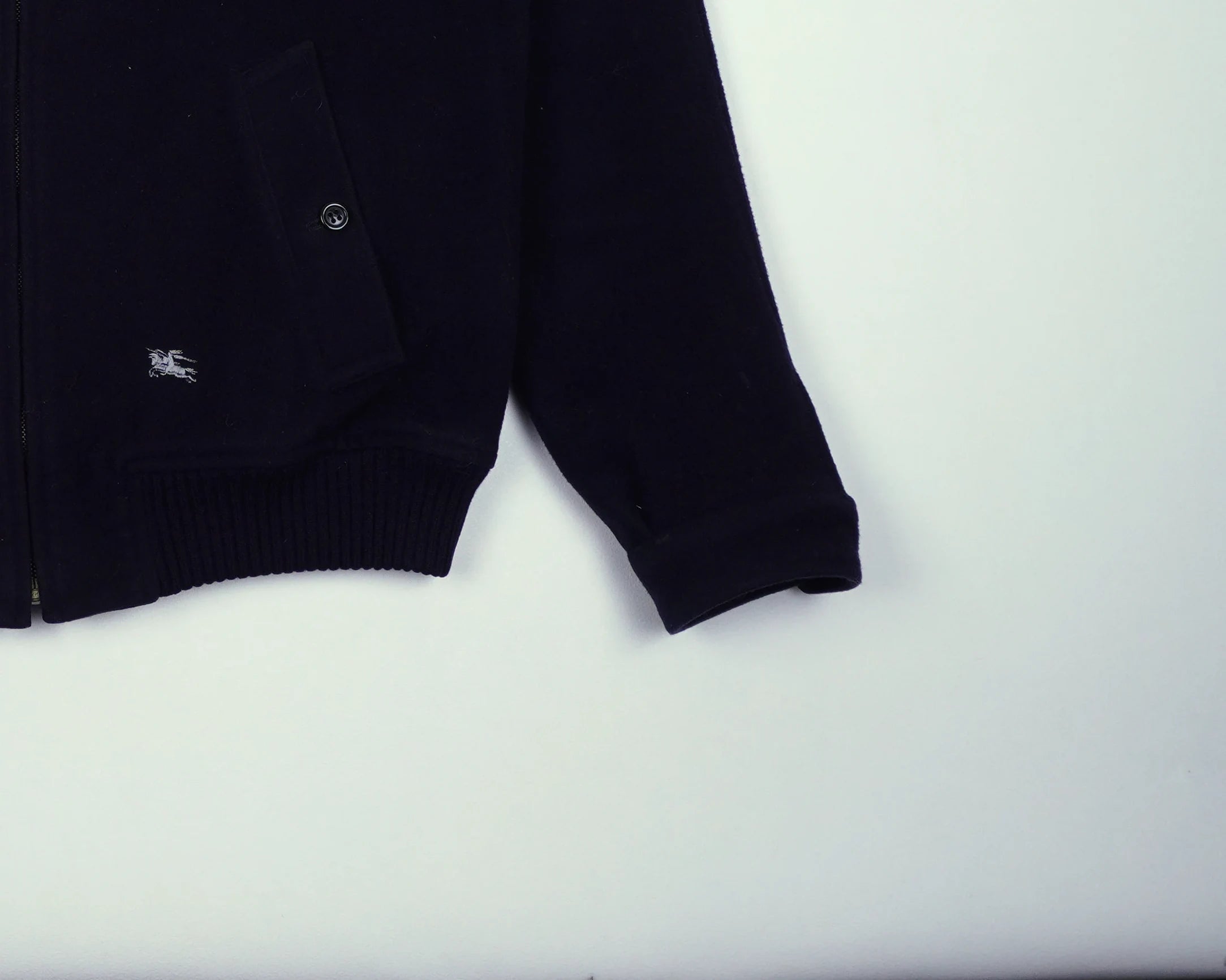 Burberry Navy Harrington Jacket M