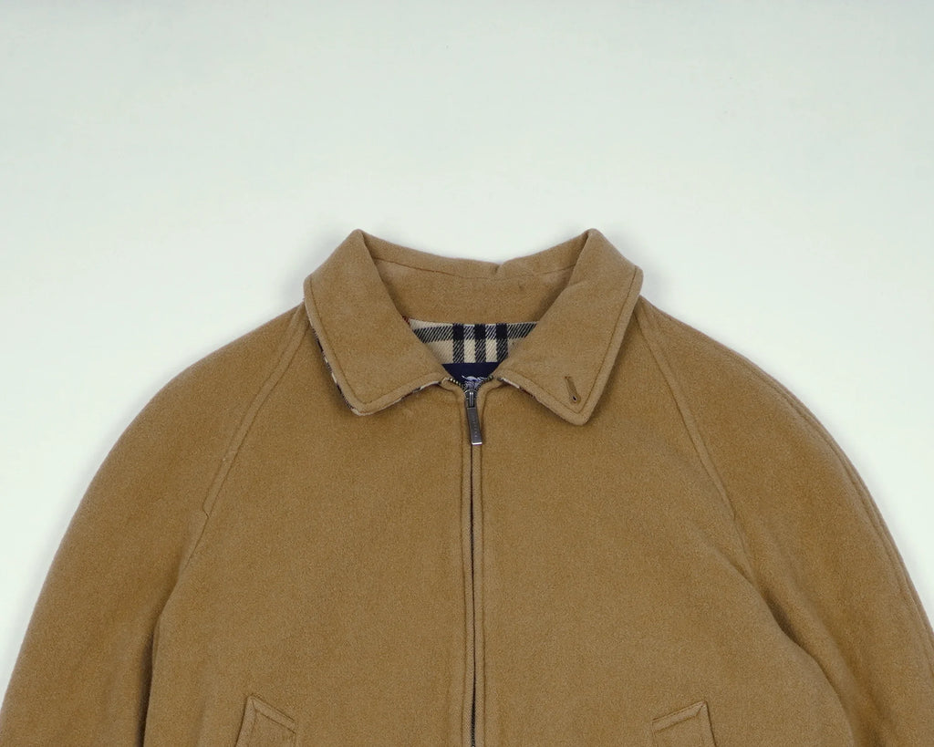 Burberry Beige Harrington Jacket S Wool