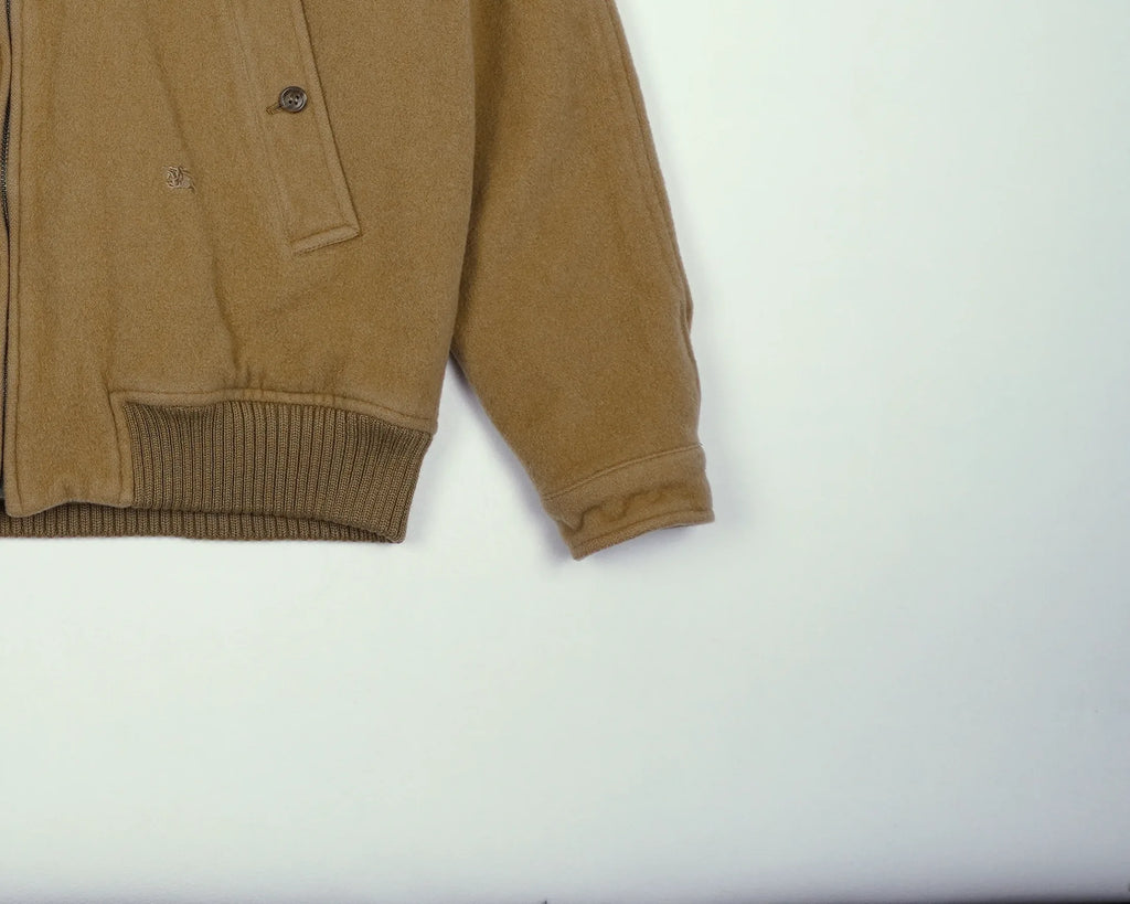 Burberry Beige Harrington Jacket S Wool