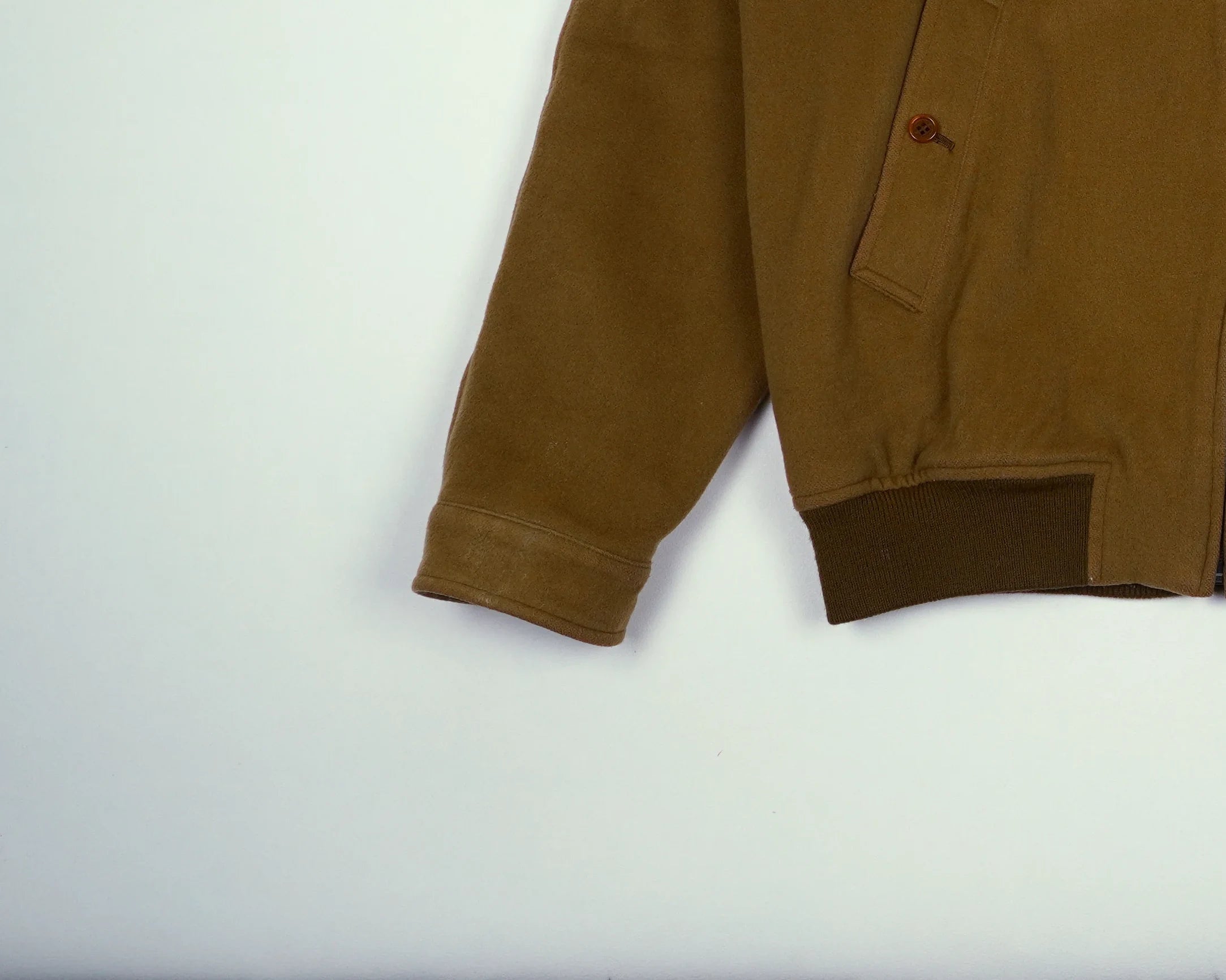 Burberry Brown Harrington Jacket S Wool