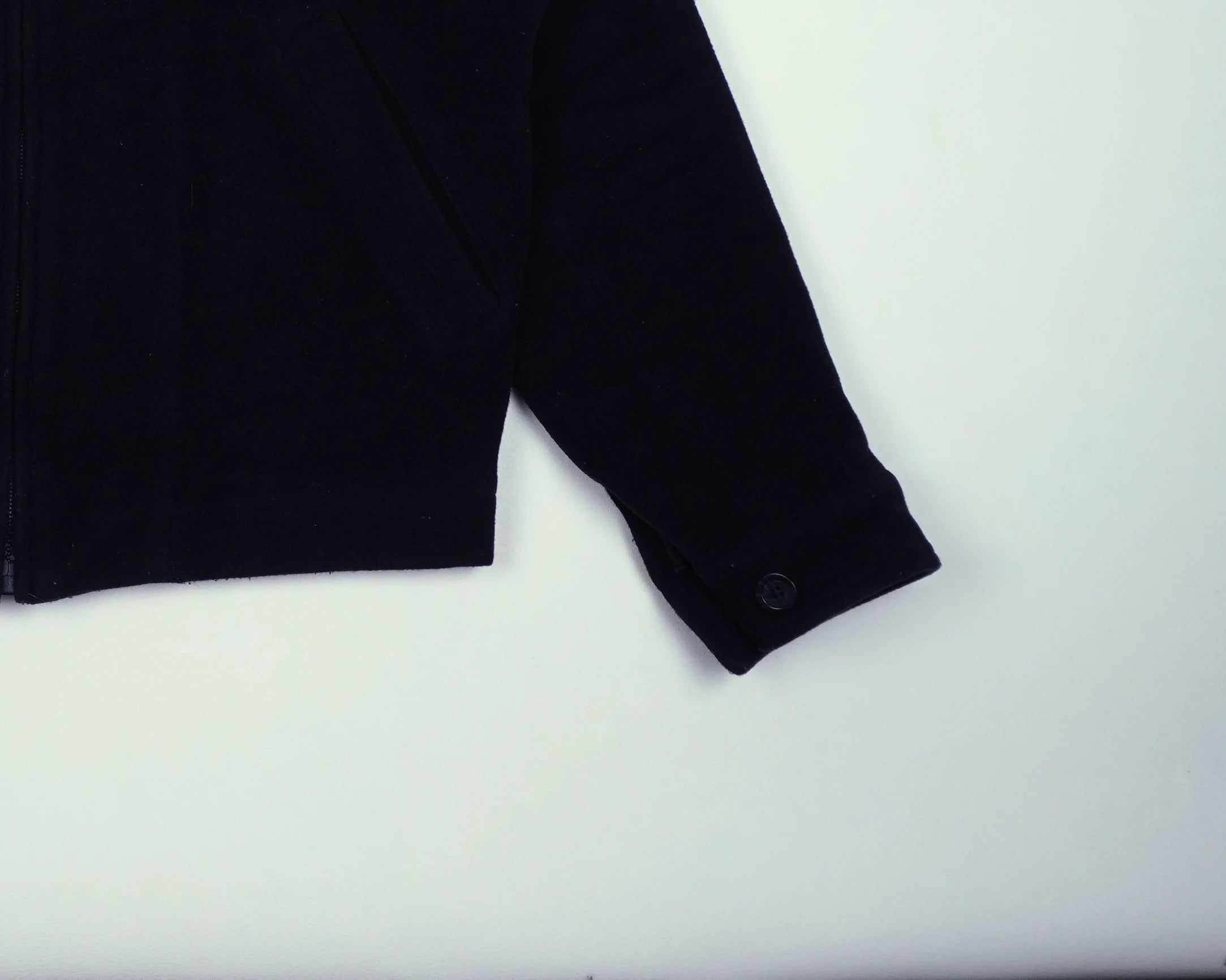 Burberry Navy Harrington Jacket M Wool