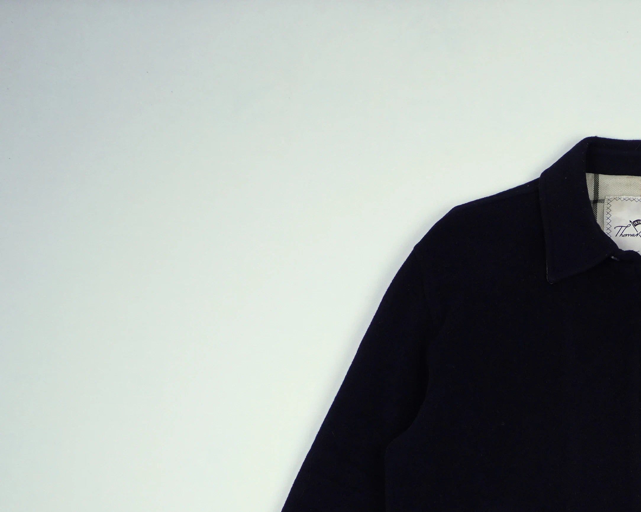 Burberry Navy Harrington Jacket M Wool