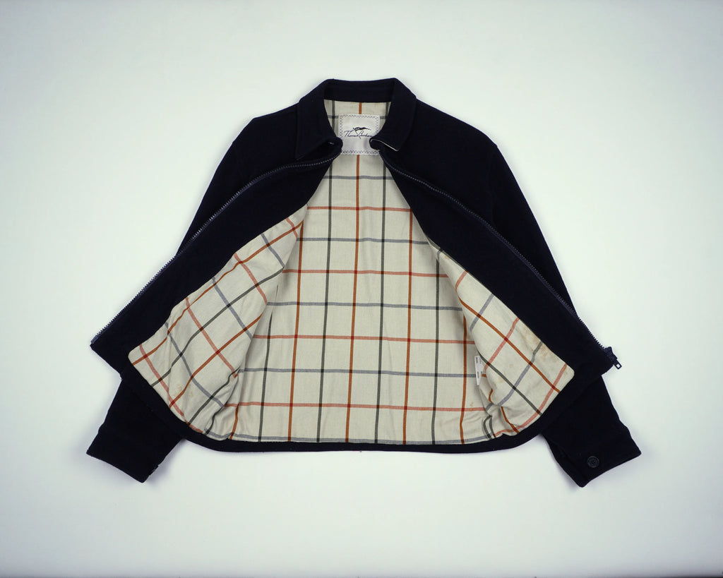 Burberry Navy Harrington Jacket M Wool